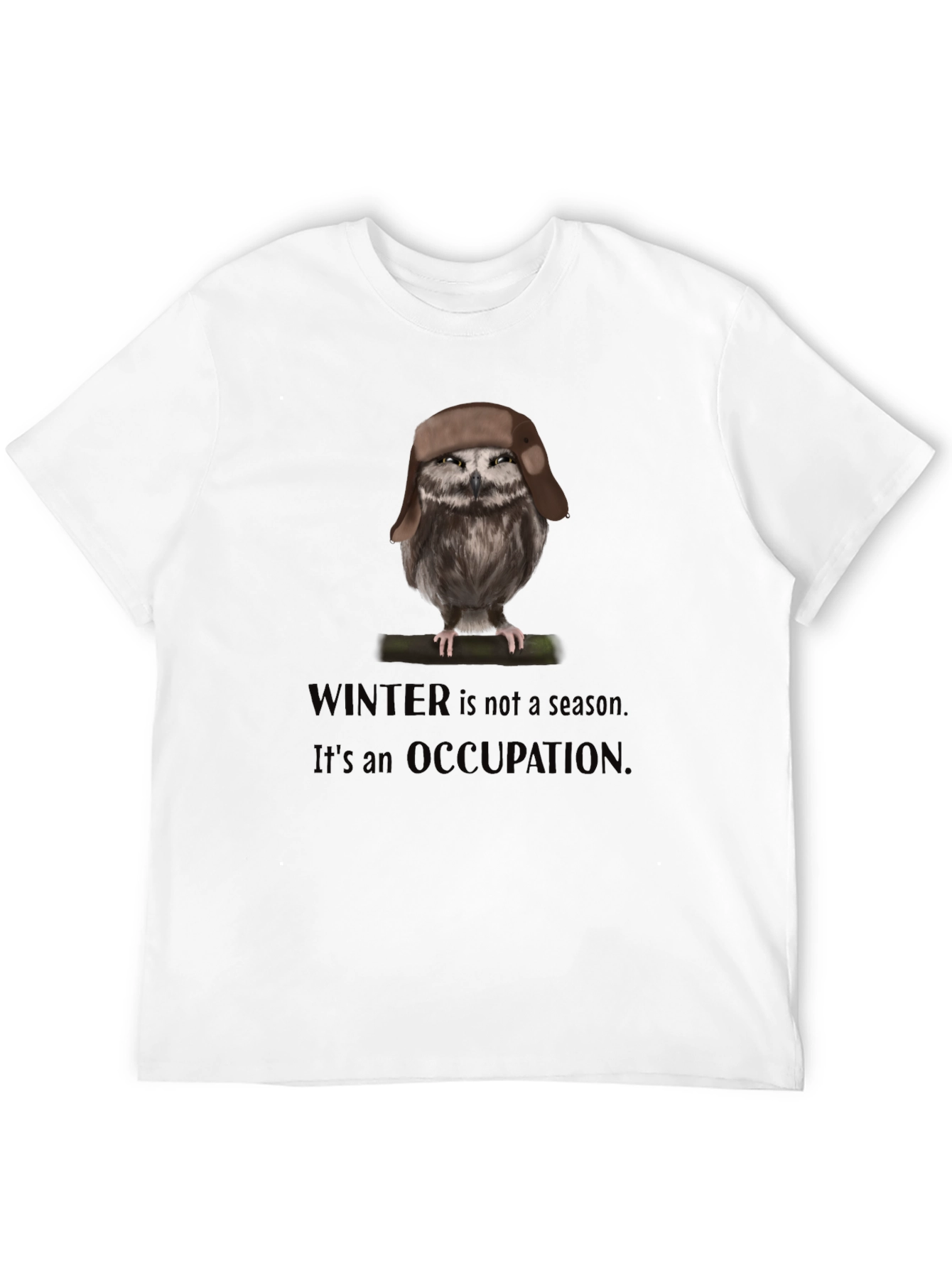 Winter Occupation Owl T-Shirt