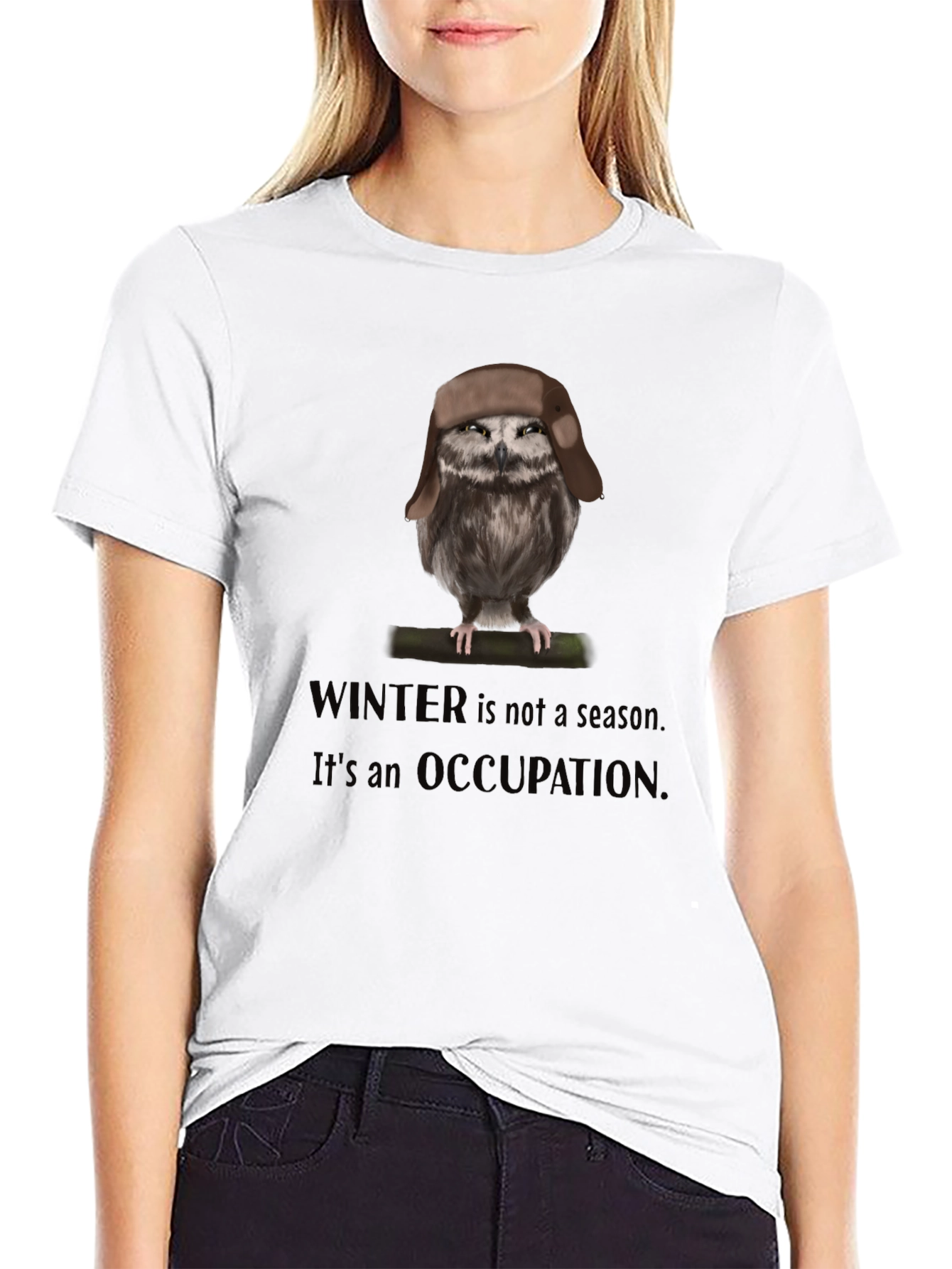Winter Occupation Owl T-Shirt