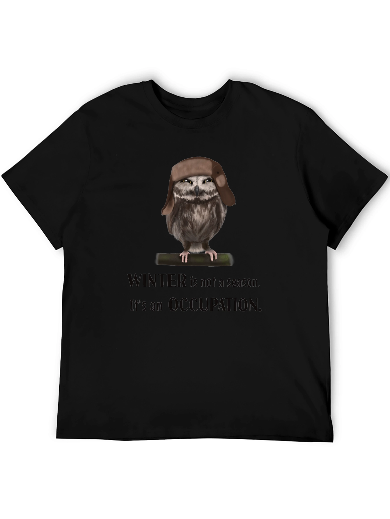 Winter Occupation Owl T-Shirt