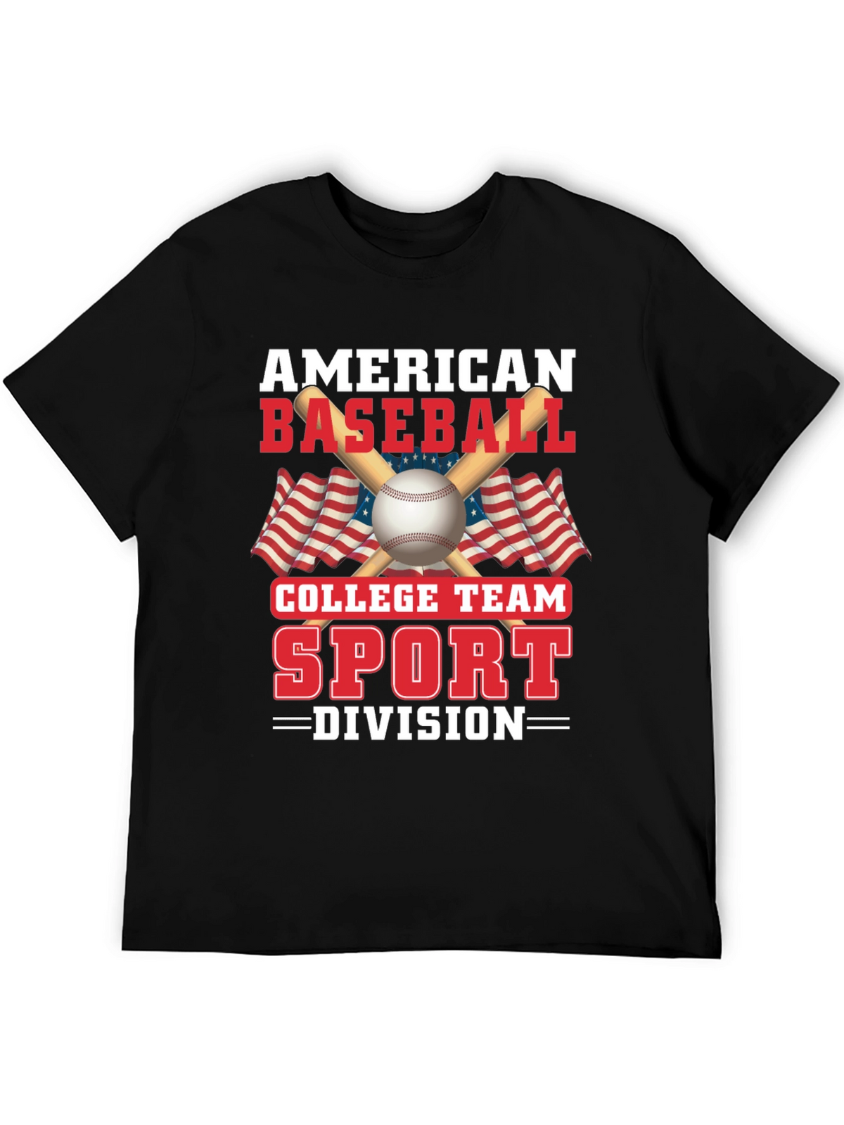 American Baseball College Team Sport Graphic T-Shirt