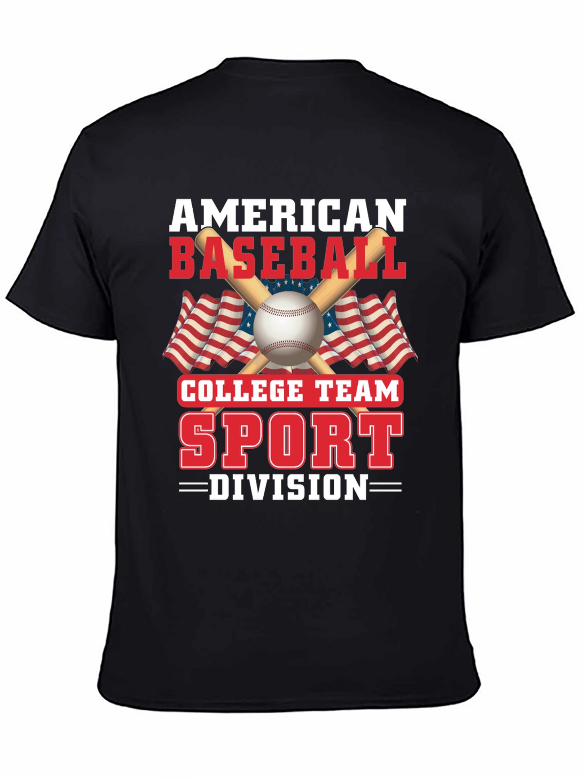 American Baseball College Team Sport Graphic T-Shirt