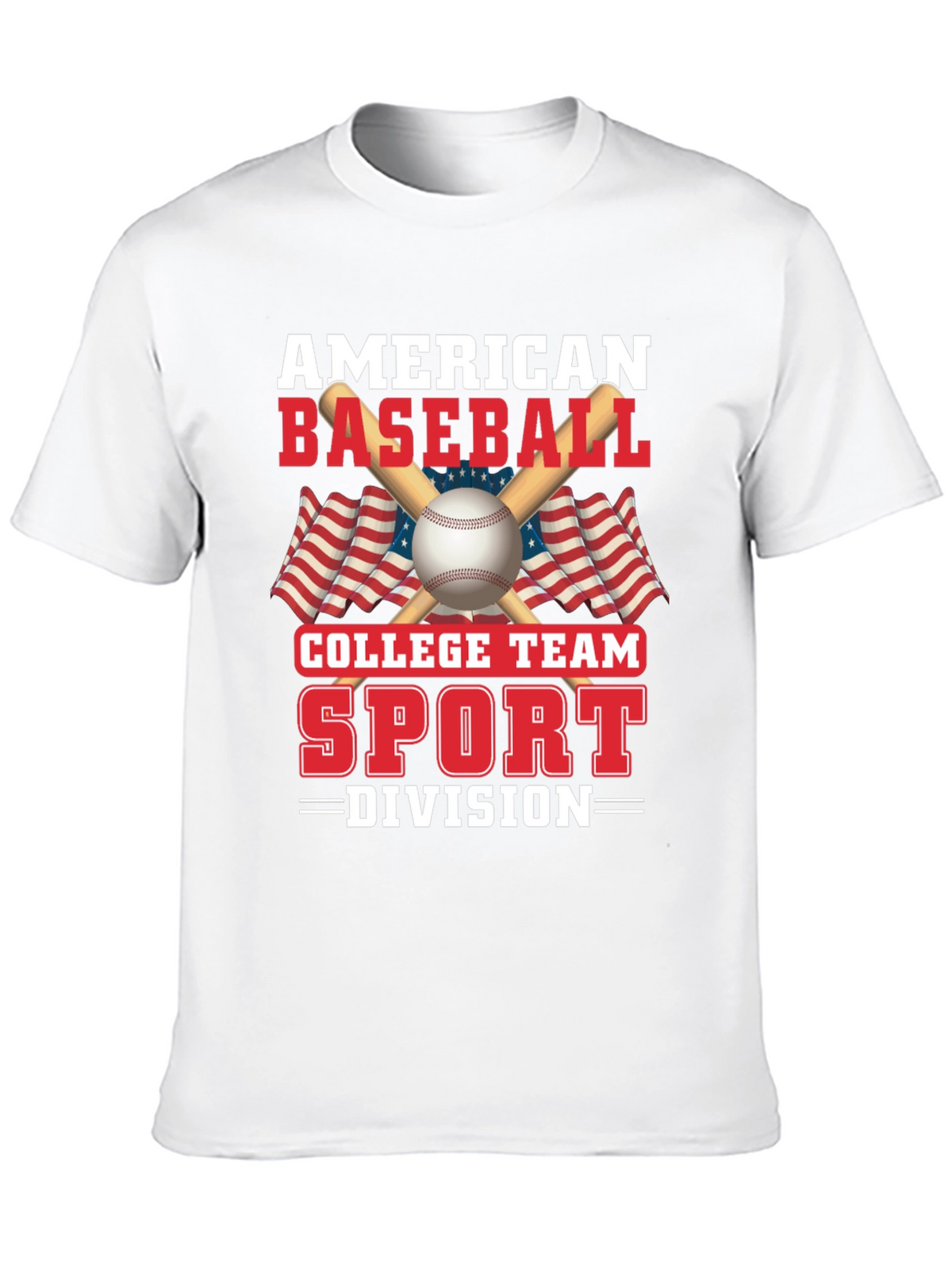 American Baseball College Team Sport Graphic T-Shirt