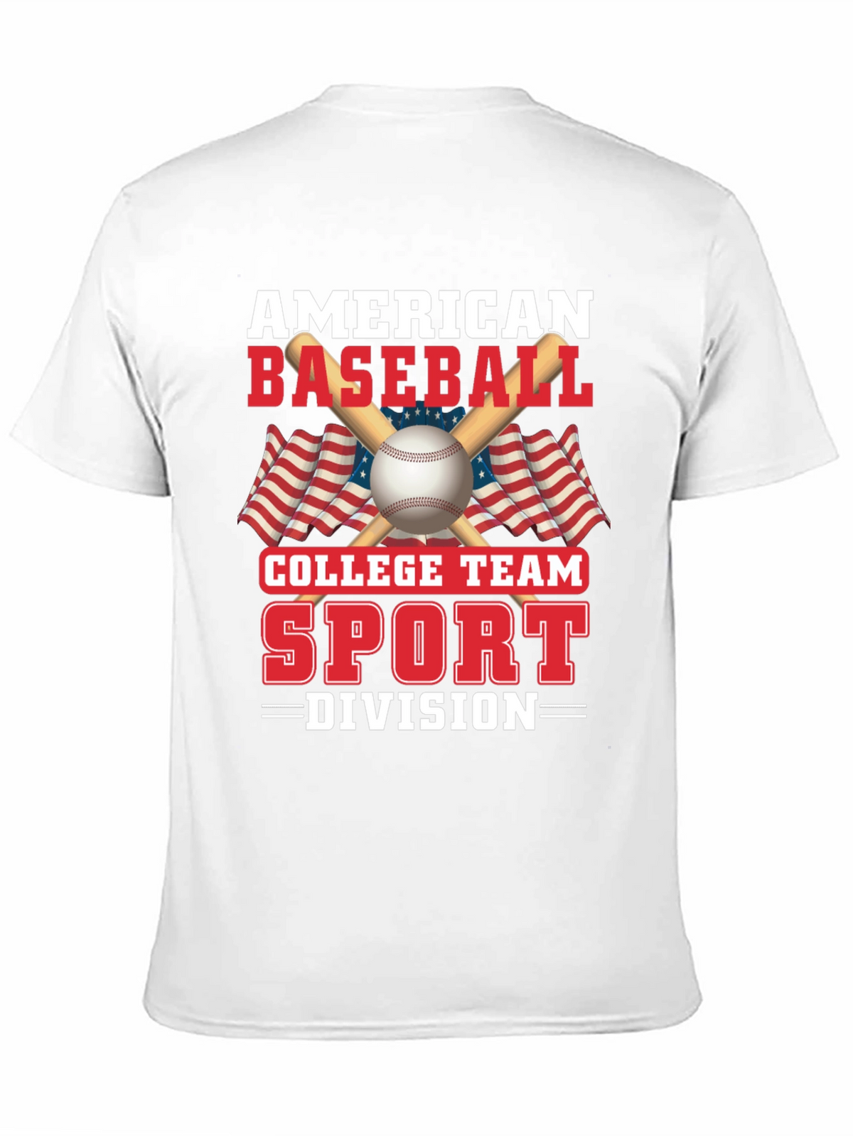 American Baseball College Team Sport Graphic T-Shirt