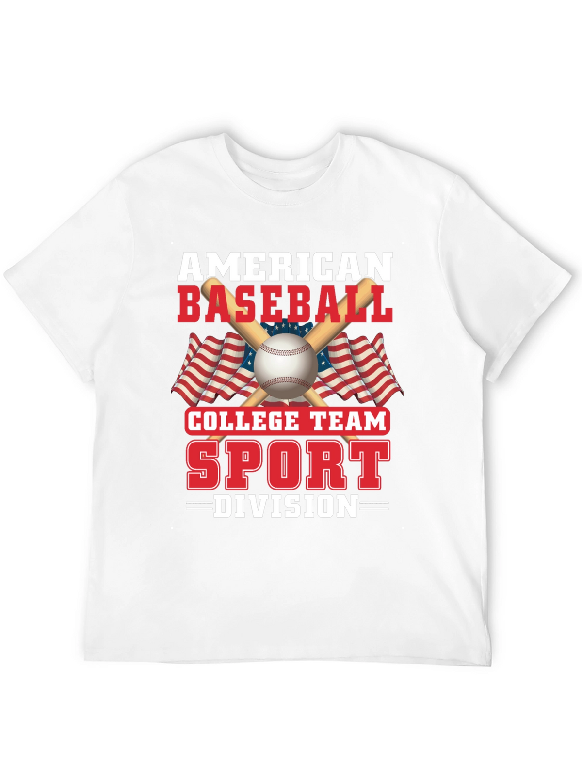 American Baseball College Team Sport Graphic T-Shirt