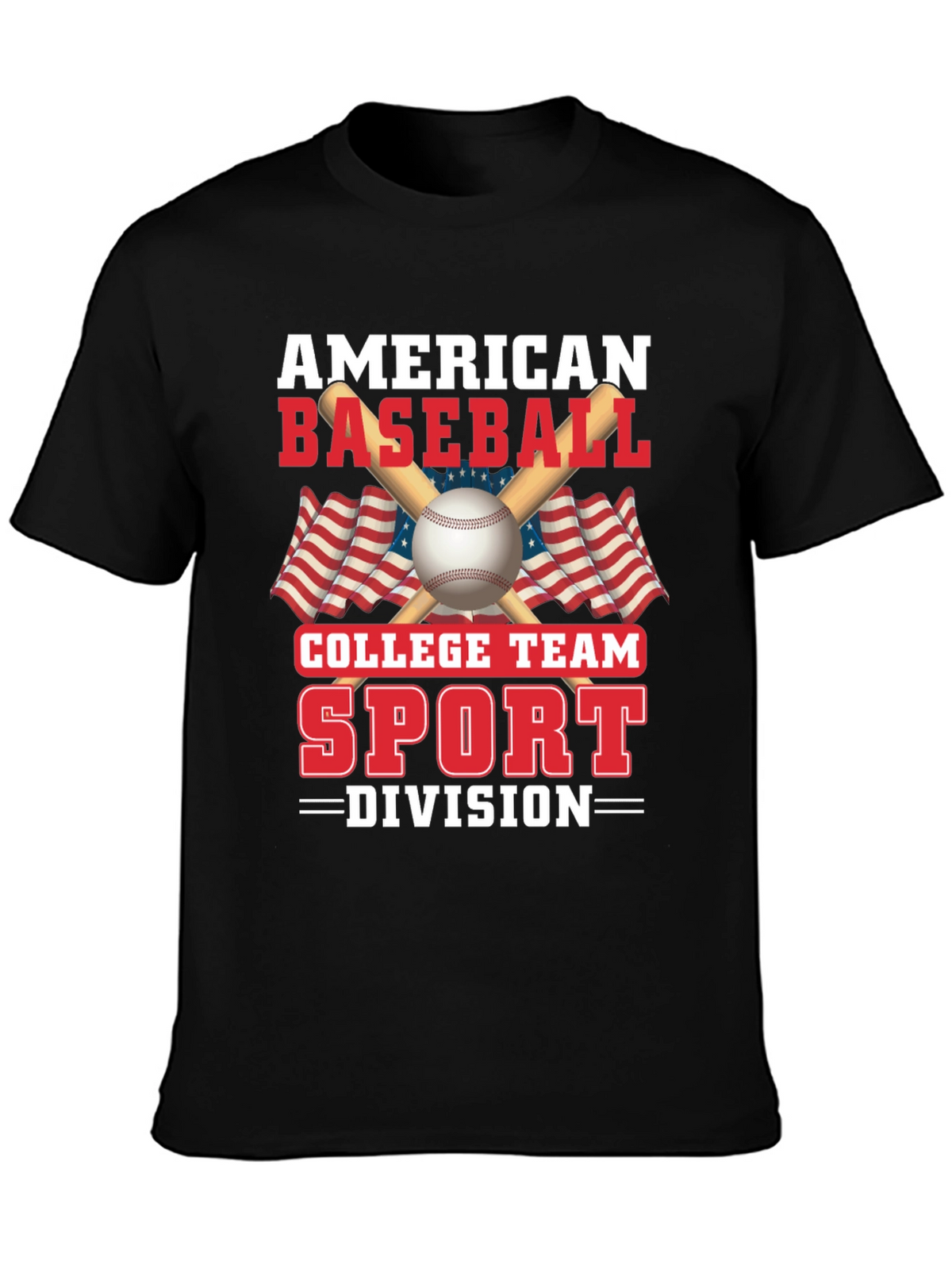 American Baseball College Team Sport Graphic T-Shirt