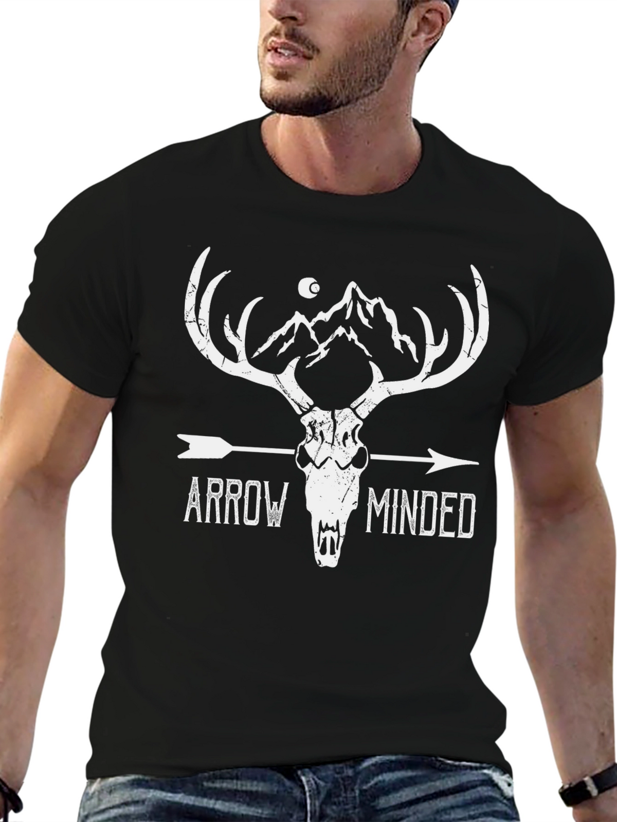 Arrow Minded Black Graphic Tee