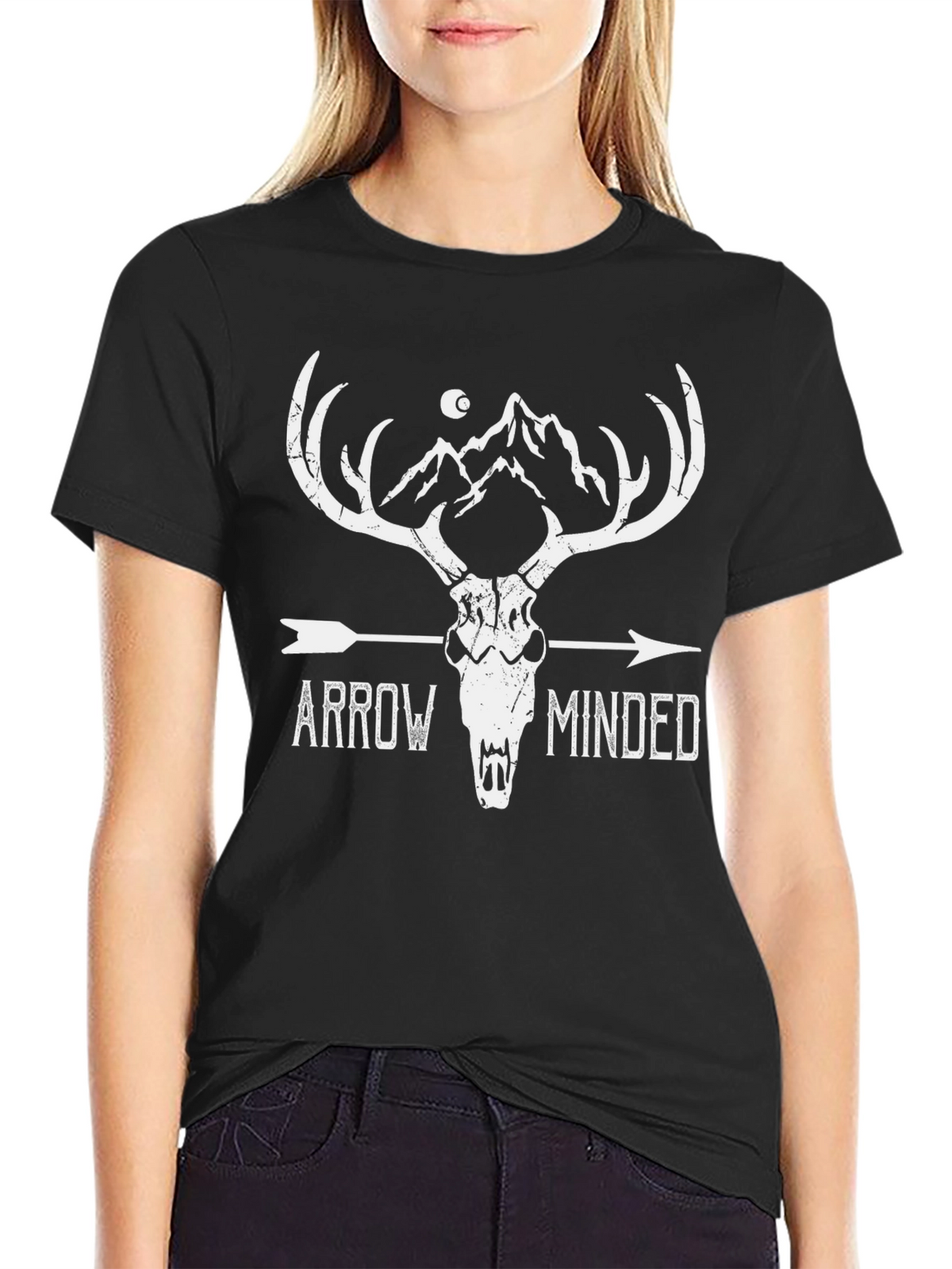 Arrow Minded Black Graphic Tee