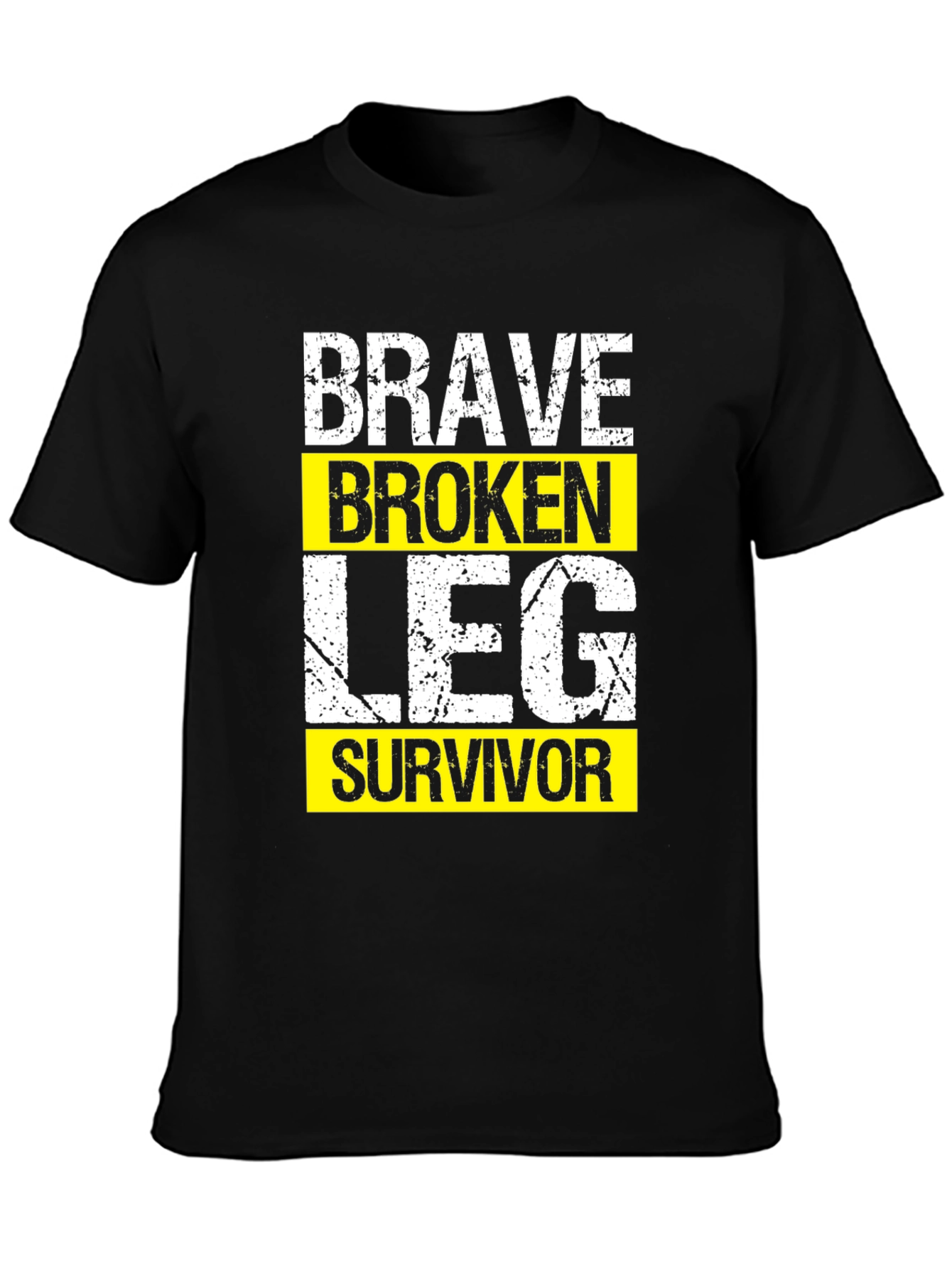 Brave Broken Leg Survivor Graphic T-Shirt