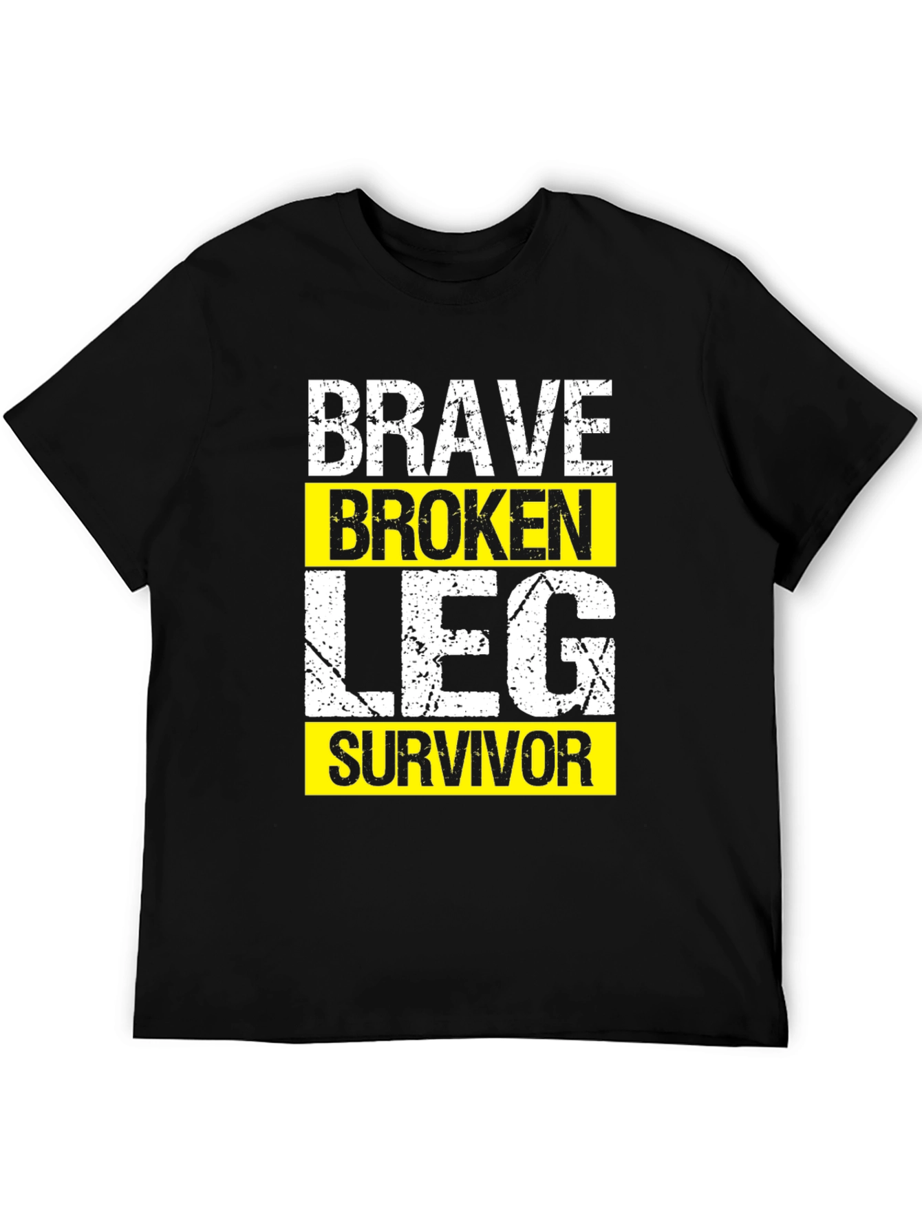 Brave Broken Leg Survivor Graphic T-Shirt