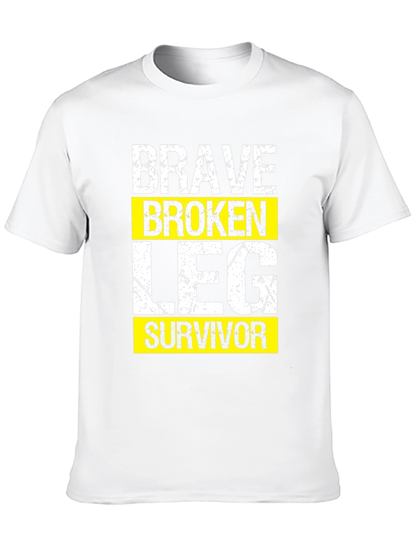 Brave Broken Leg Survivor Graphic T-Shirt