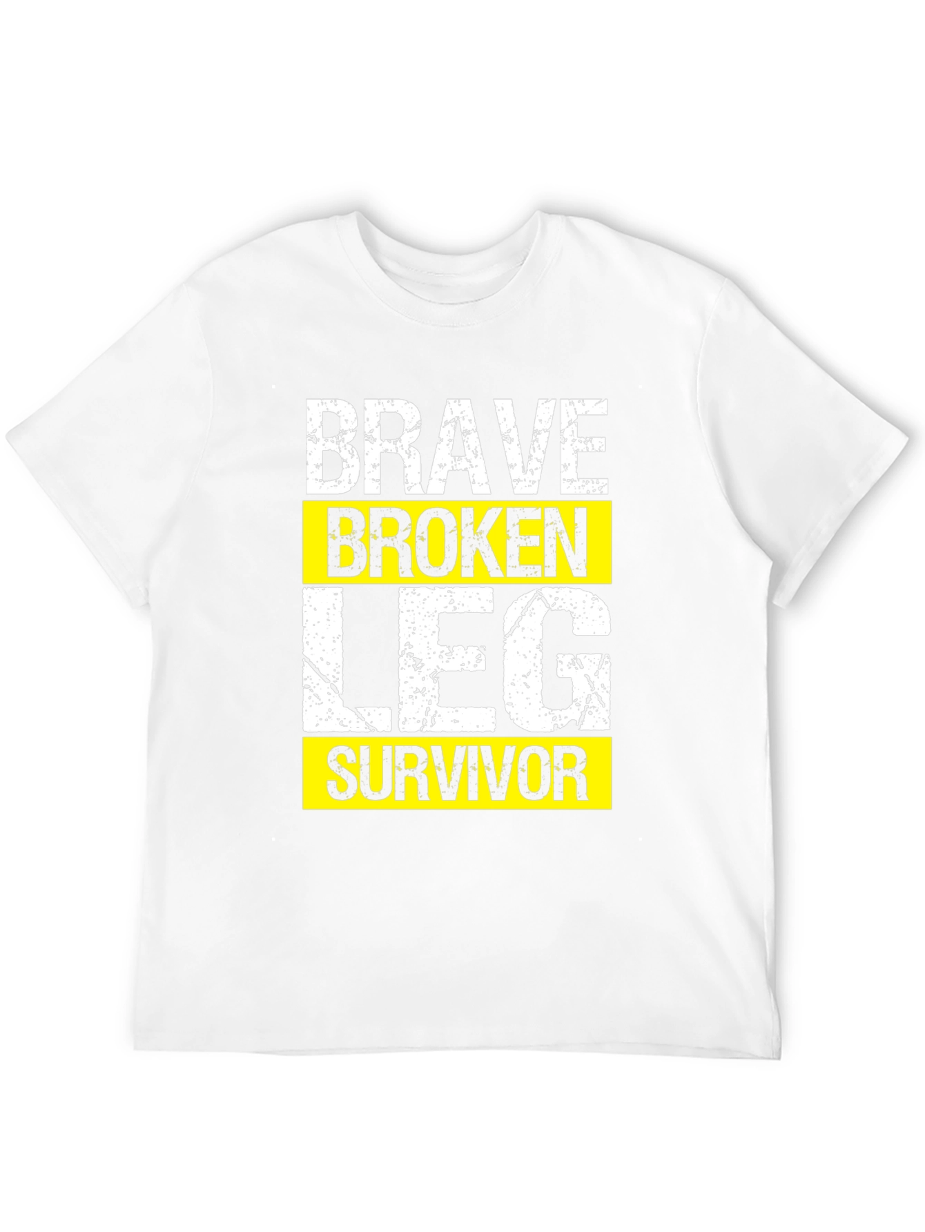 Brave Broken Leg Survivor Graphic T-Shirt