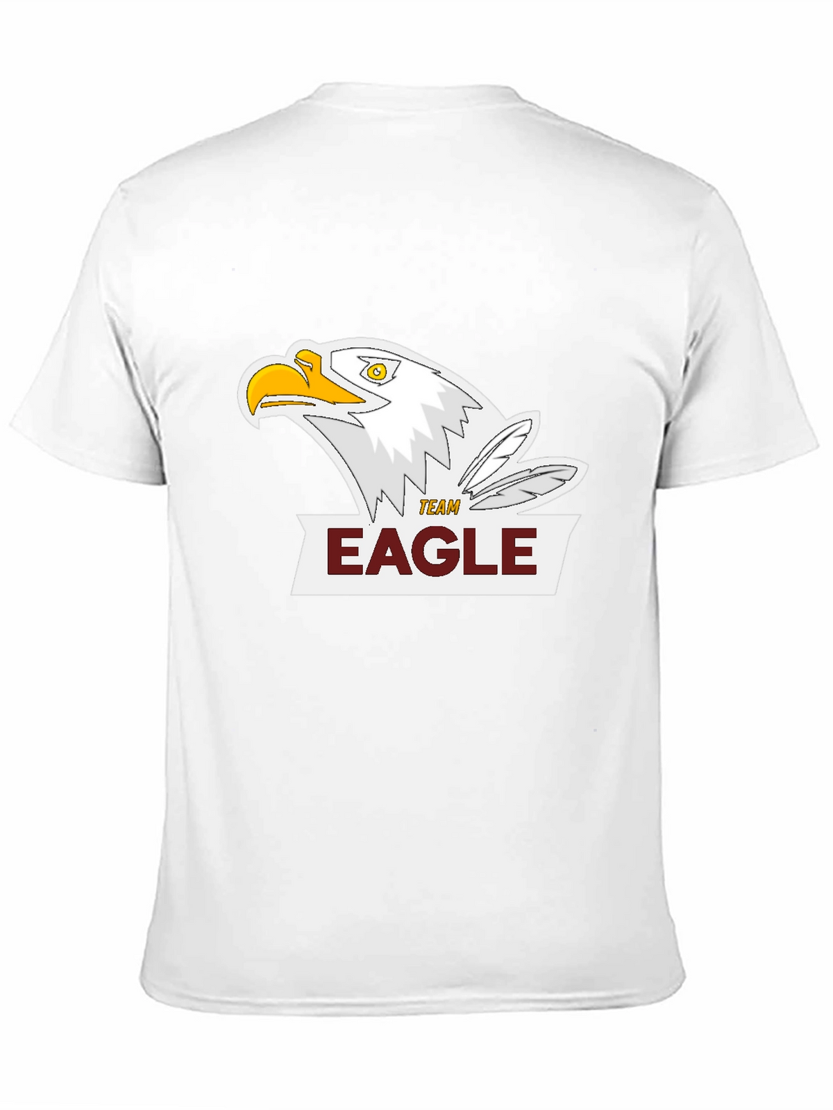 Team Eagle Graphic Tee - Black Cotton Blend Shirt