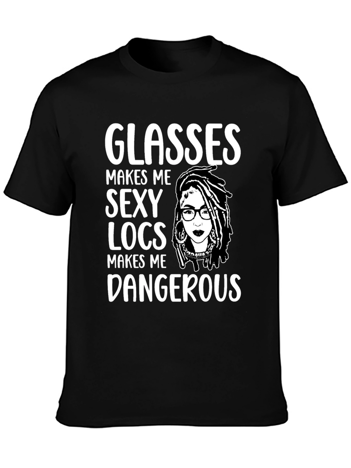 Glasses Locs Dangerous Graphic Tee