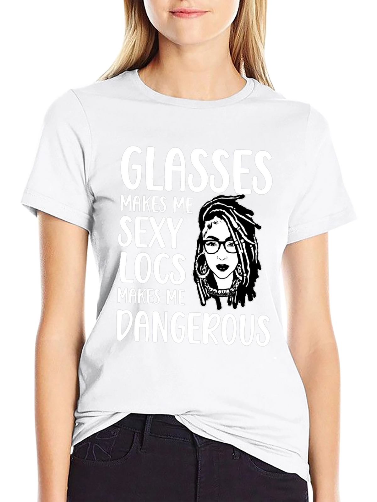 Glasses Locs Dangerous Graphic Tee
