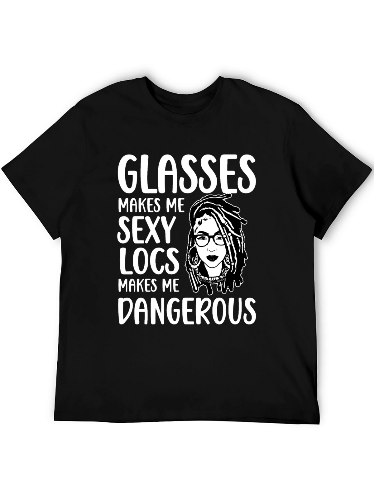 Glasses Locs Dangerous Graphic Tee