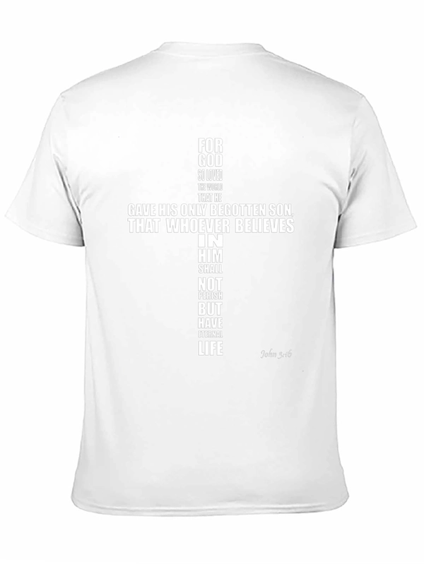 Faith-Based T-Shirt: John 3:16 Cross Design