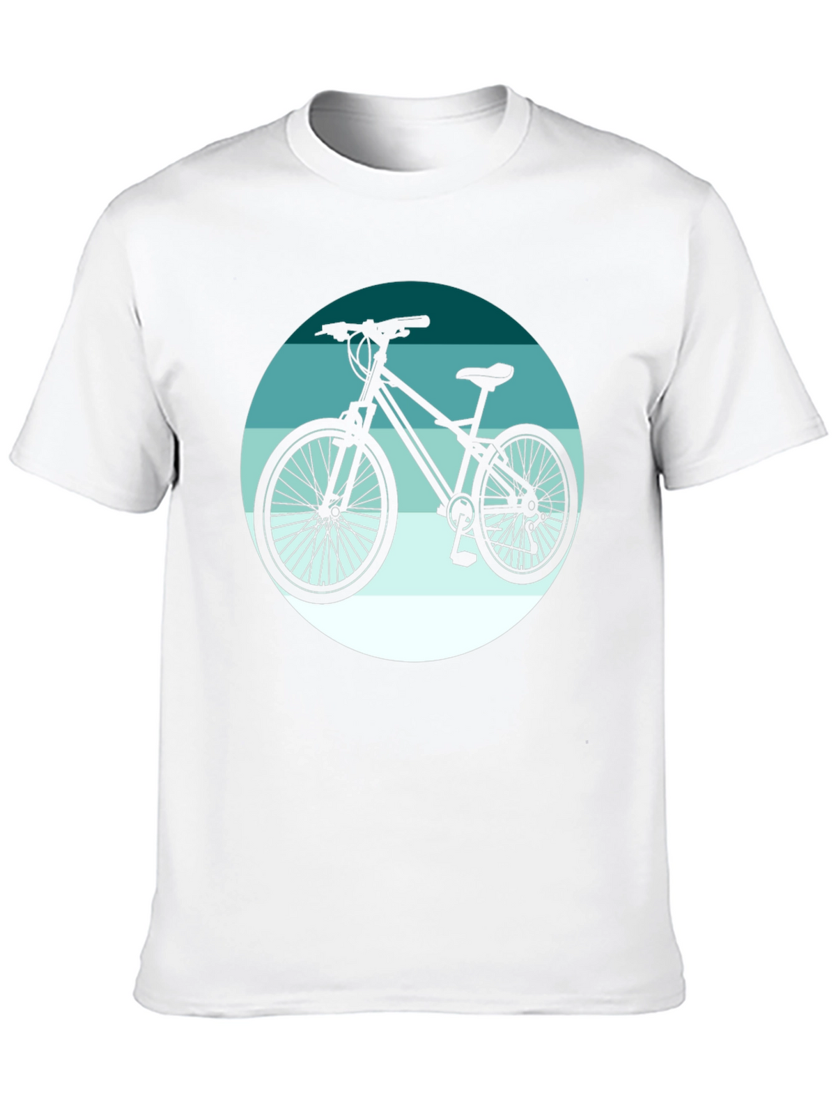 Mountain Bike Graphic Tee - Black Cotton T-Shirt