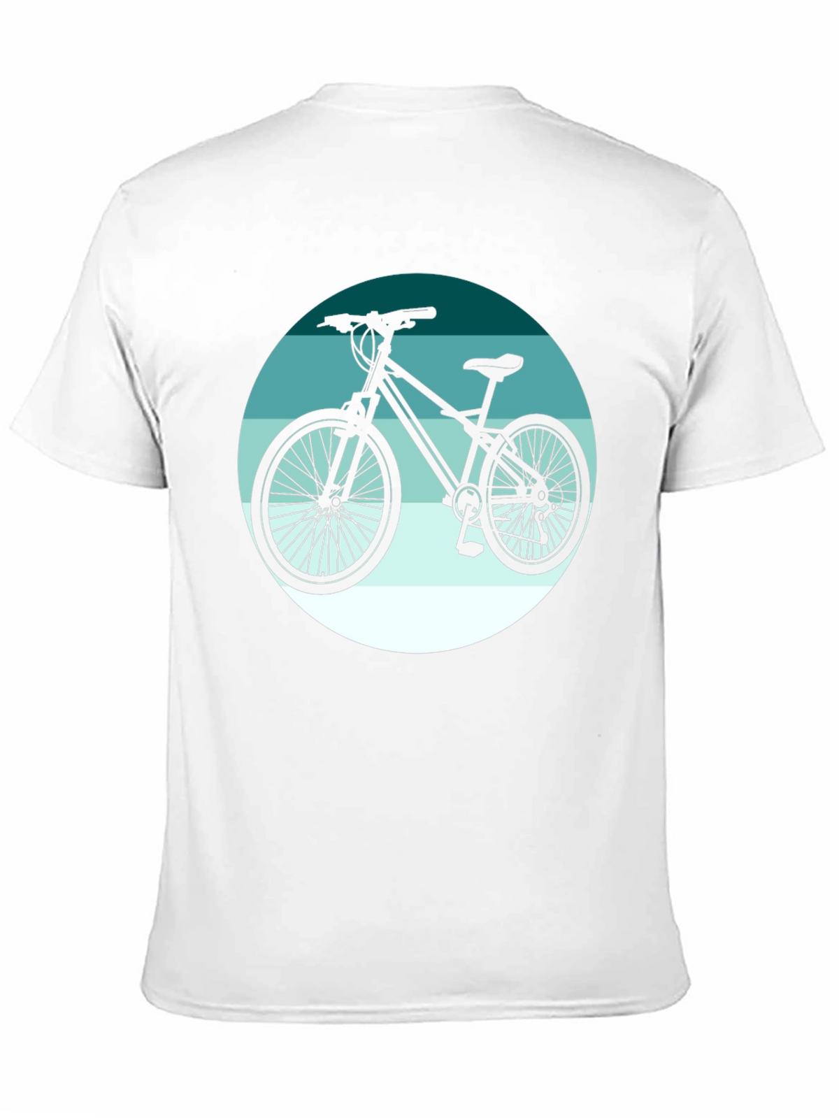 Mountain Bike Graphic Tee - Black Cotton T-Shirt