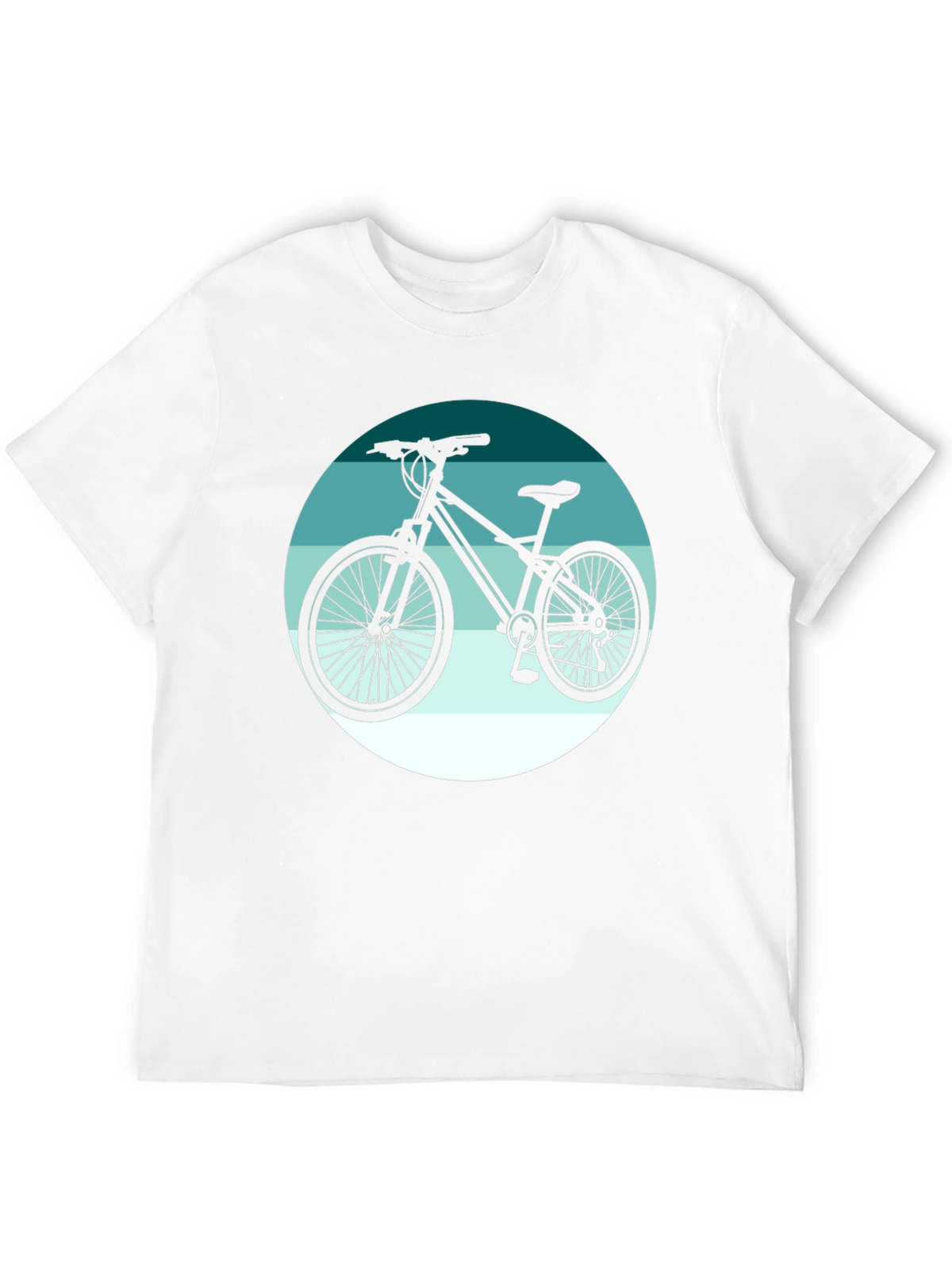 Mountain Bike Graphic Tee - Black Cotton T-Shirt