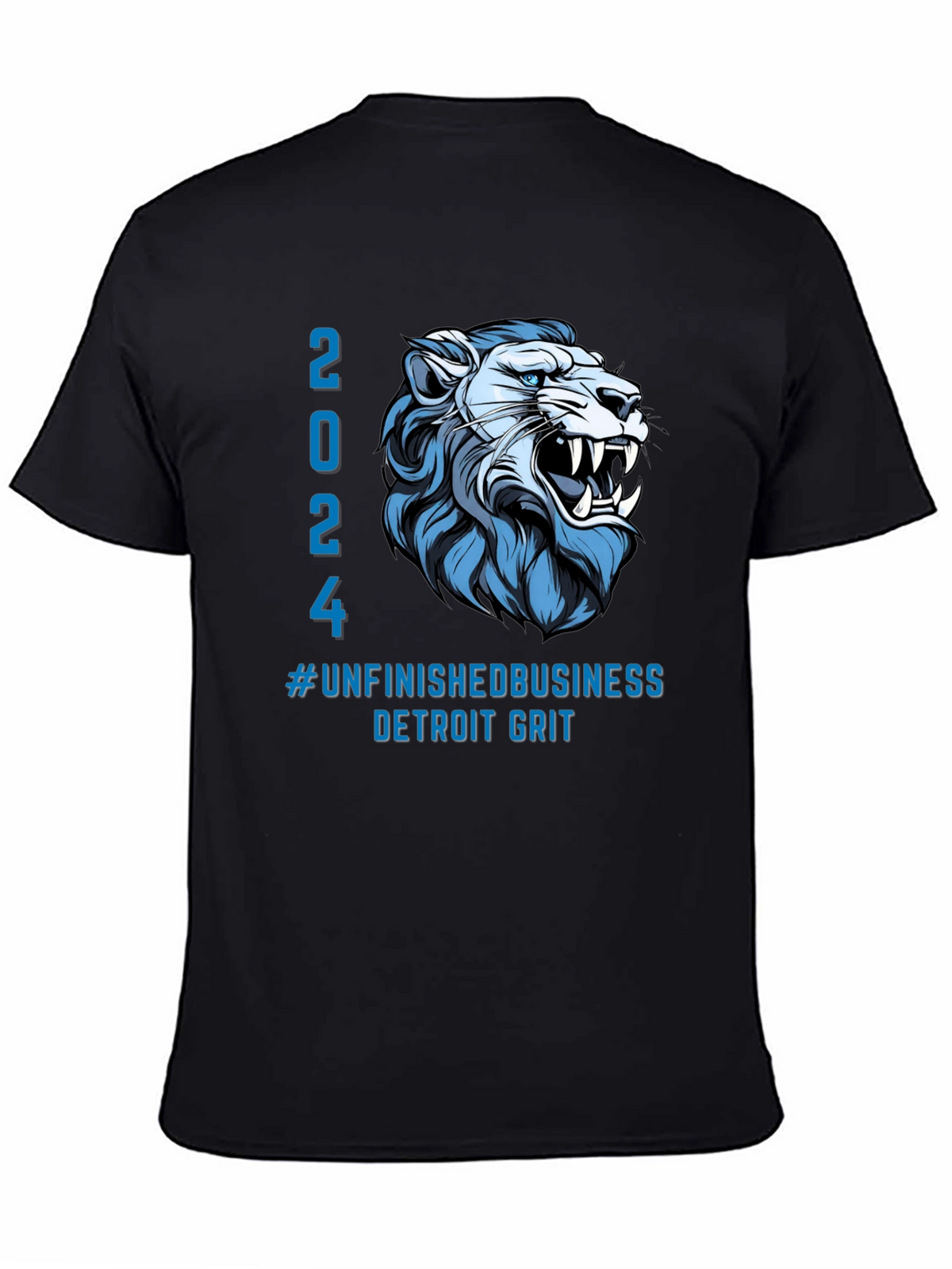 Detroit Lions 2024 T-Shirt - Unfinished Business Grit Tee