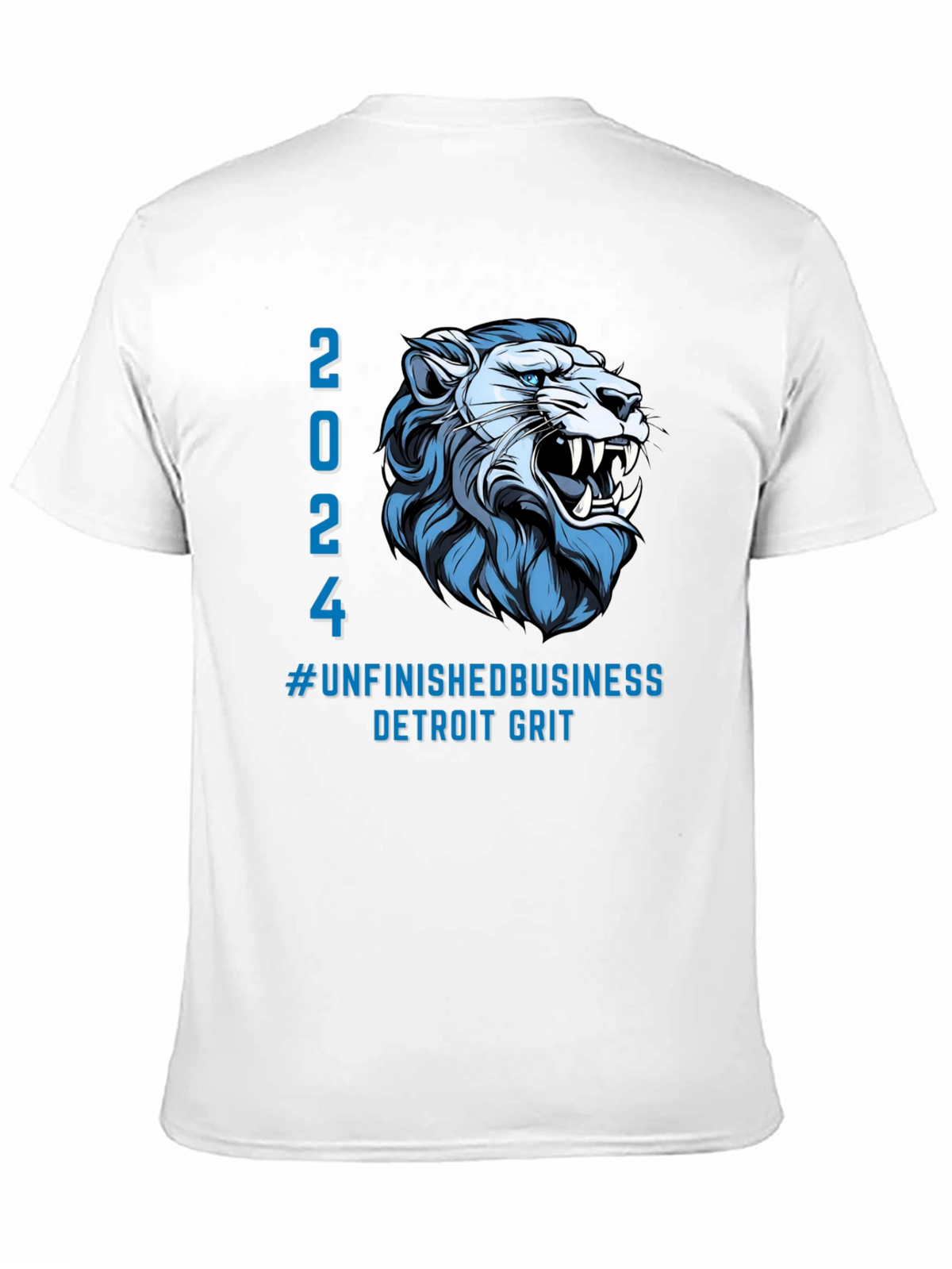 Detroit Lions 2024 T-Shirt - Unfinished Business Grit Tee