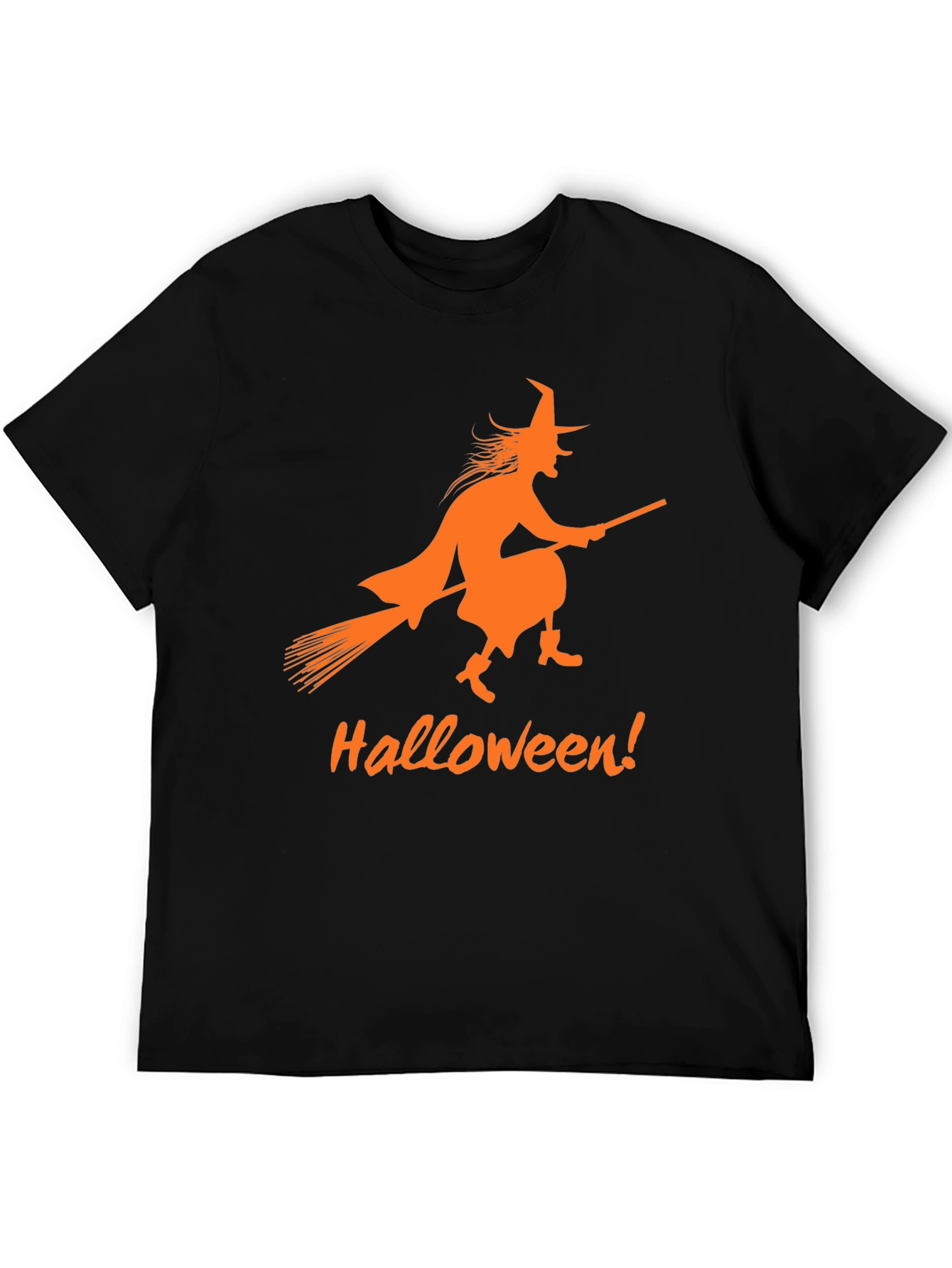 Halloween Witch T-Shirt - Black Spooky Design
