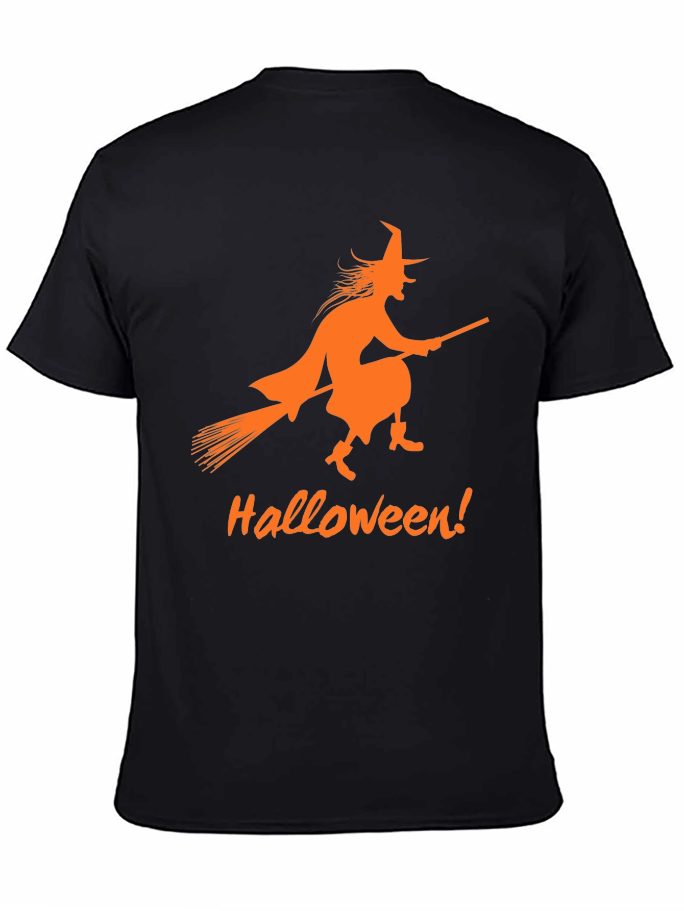 Halloween Witch T-Shirt - Black Spooky Design