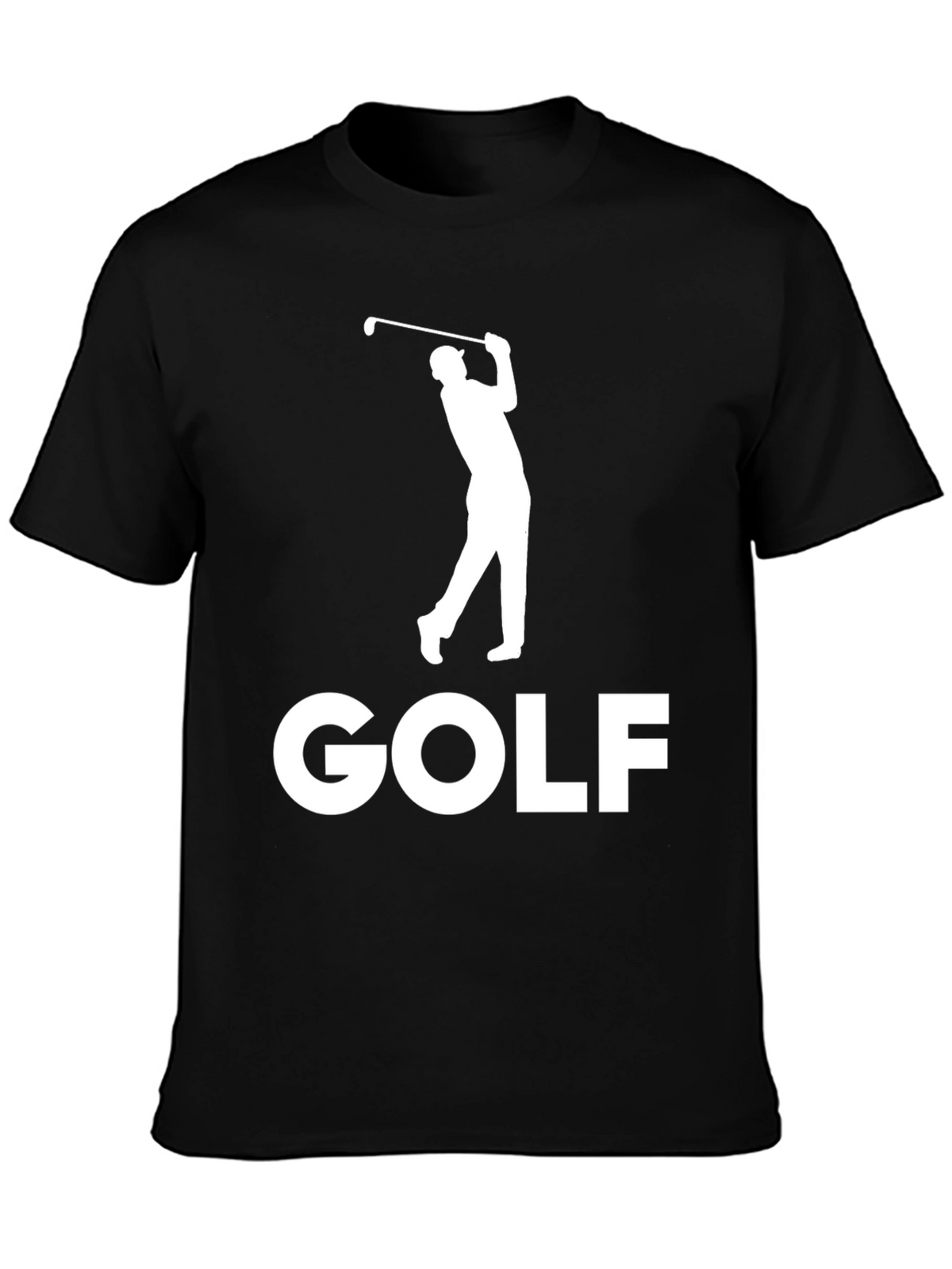 Golf Player Black Graphic Tee