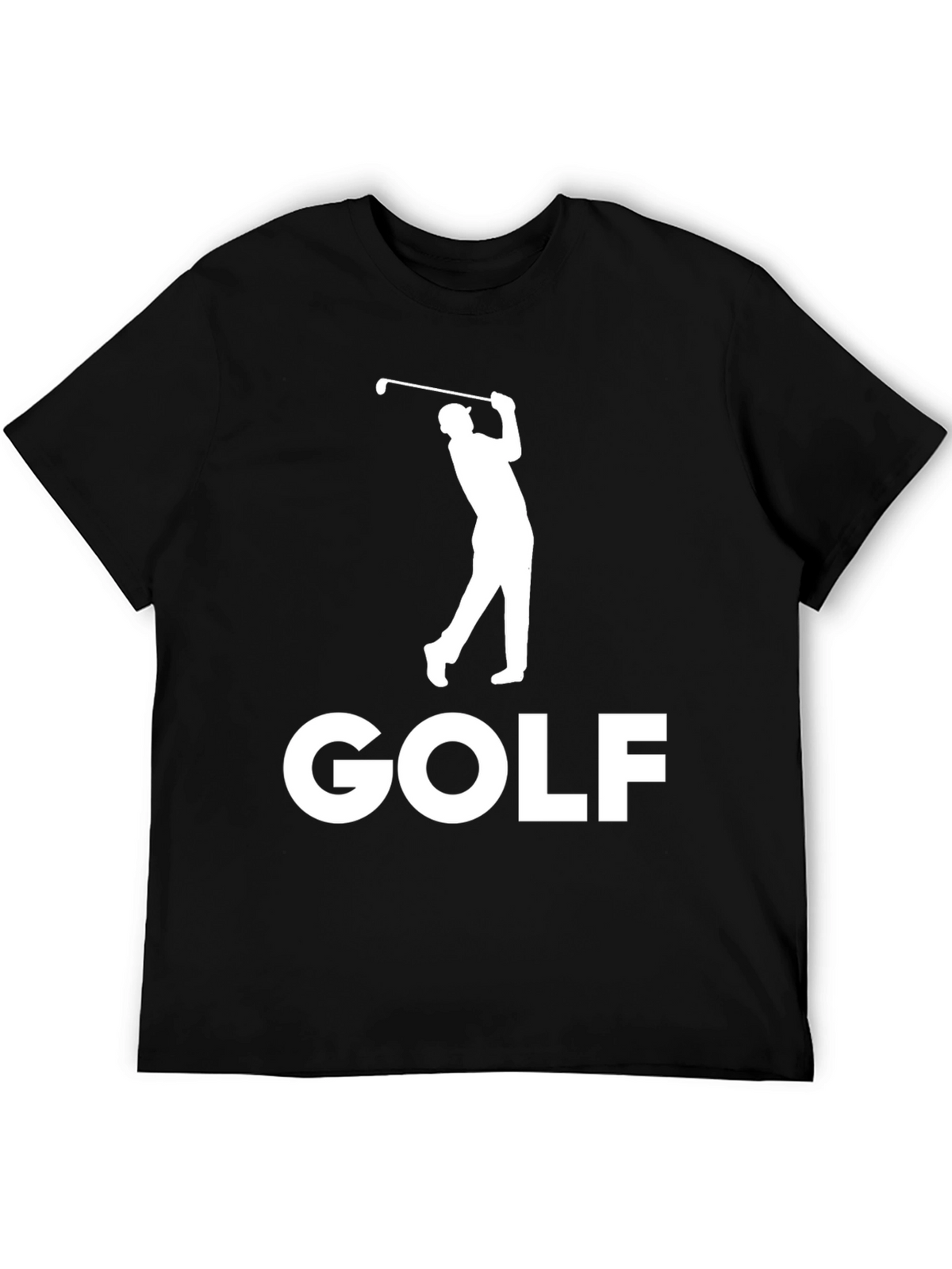 Golf Player Black Graphic Tee