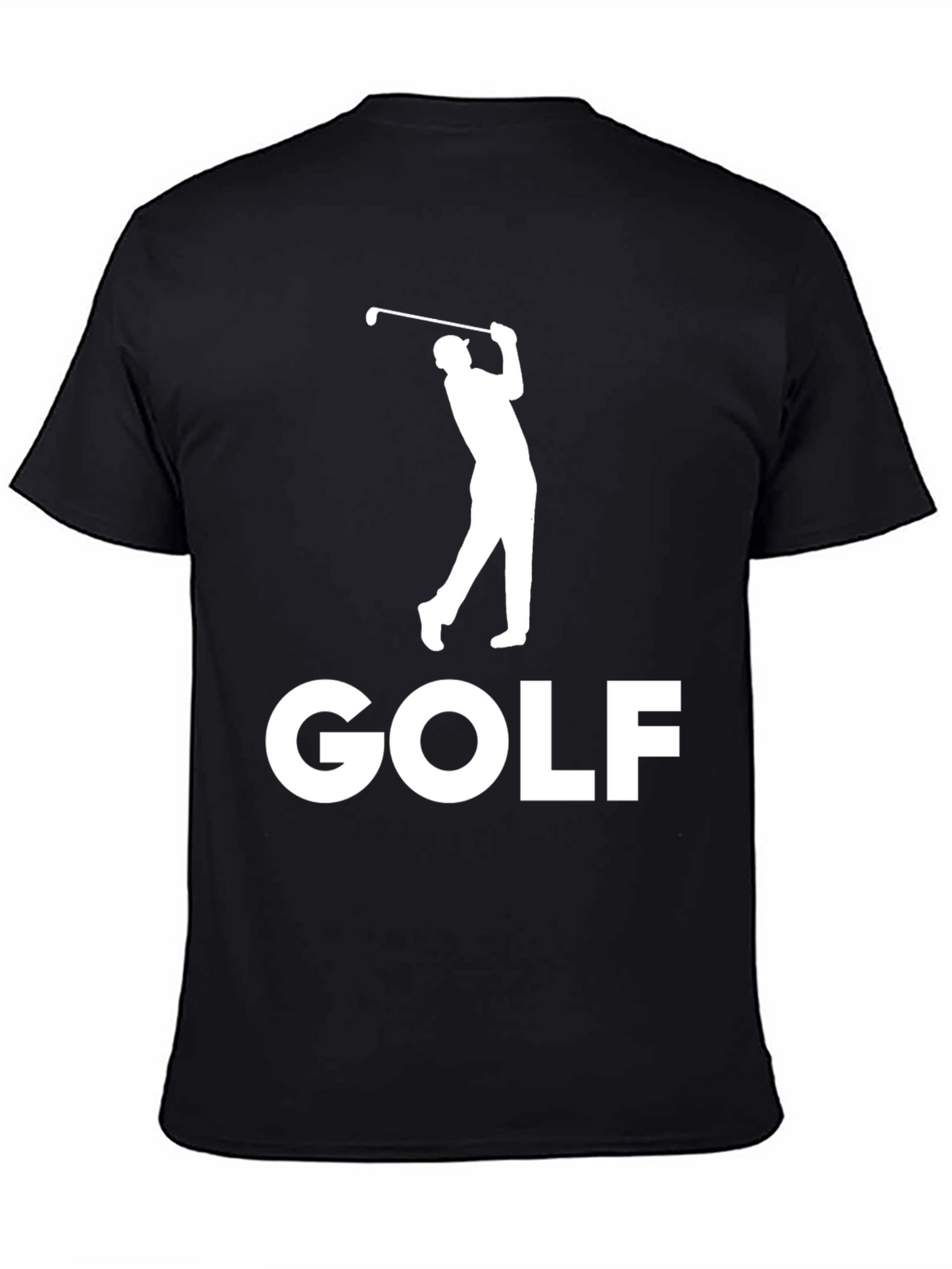 Golf Player Black Graphic Tee