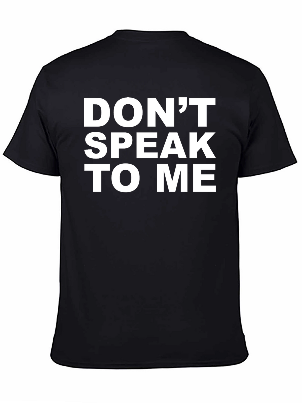 Dont Speak To Me Graphic Tee - Black Cotton