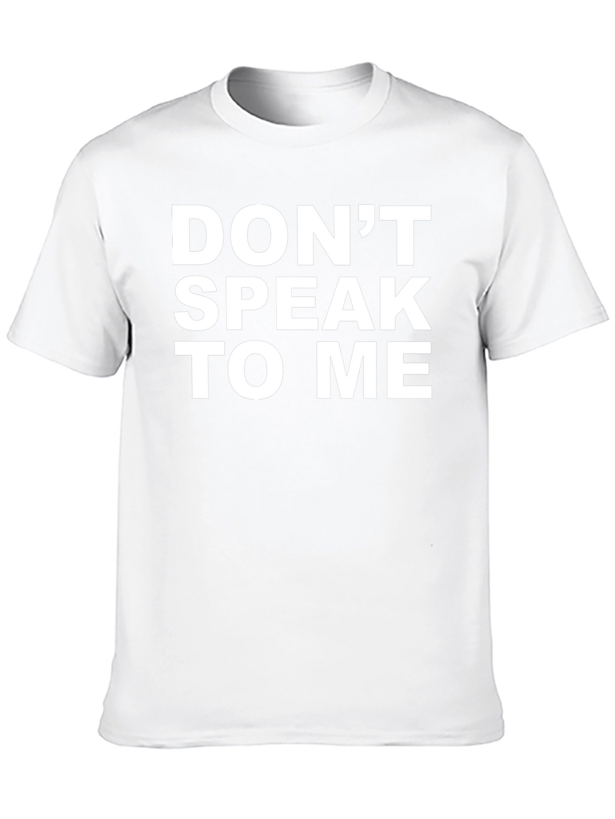 Dont Speak To Me Graphic Tee - Black Cotton