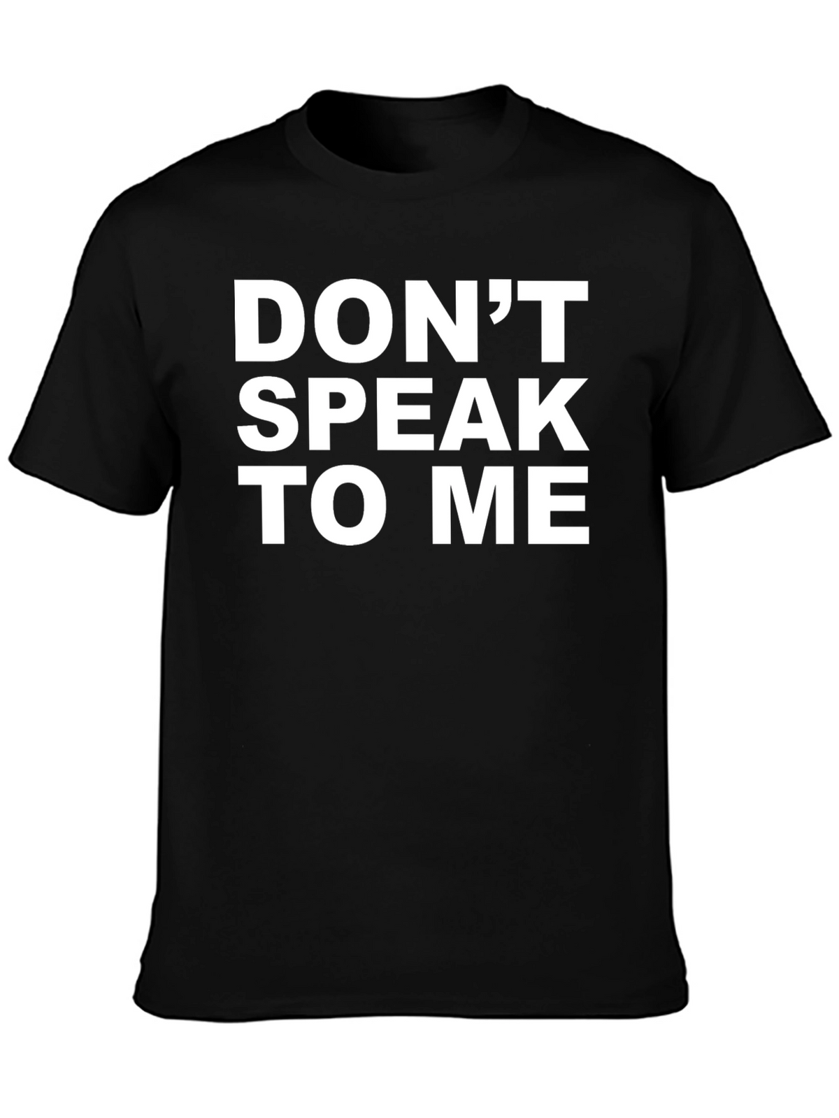 Dont Speak To Me Graphic Tee - Black Cotton
