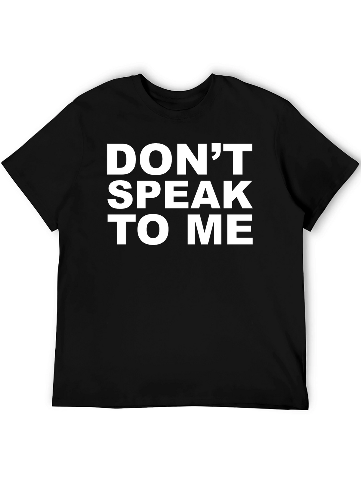 Dont Speak To Me Graphic Tee - Black Cotton