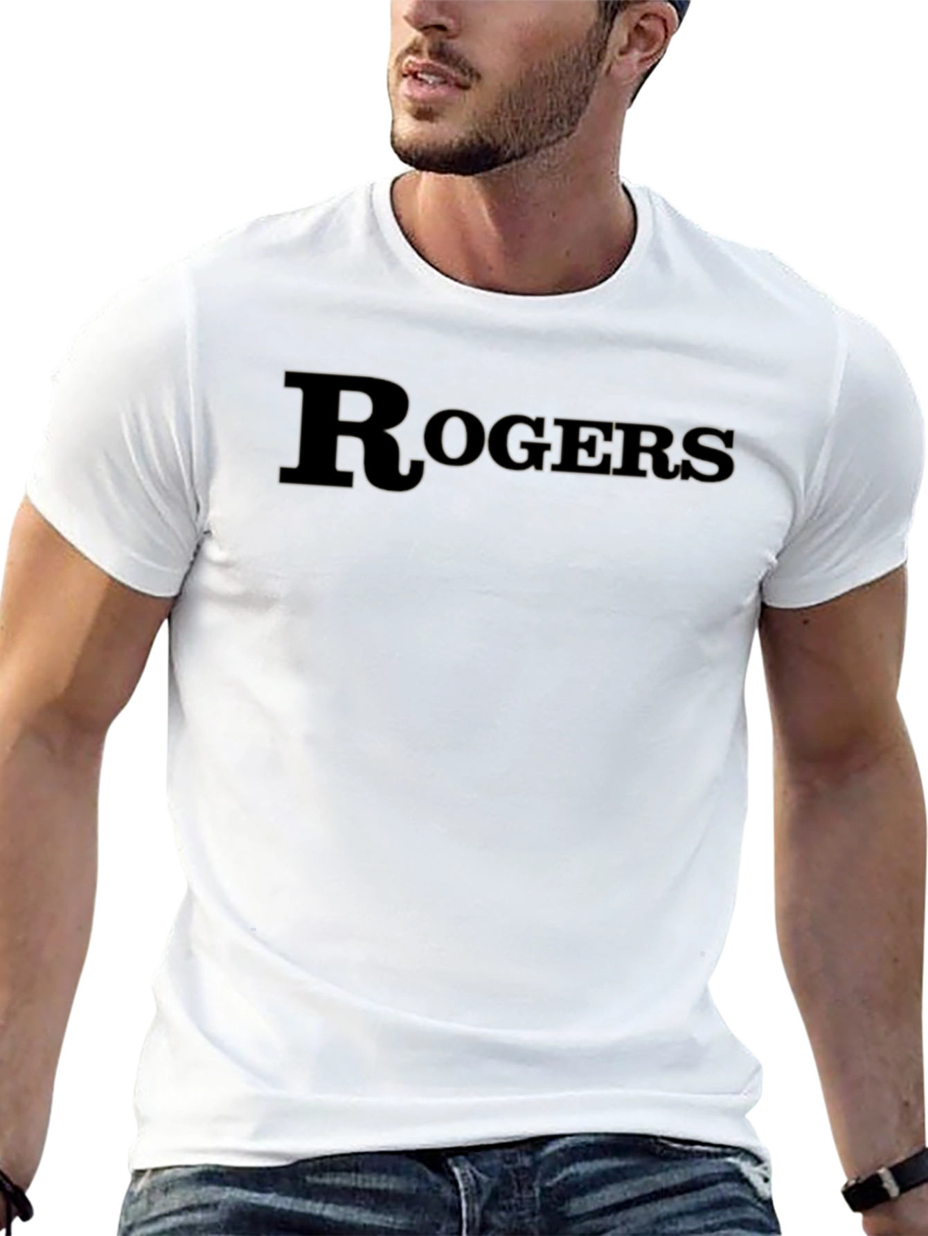 Rogers Black Graphic Tee - Classic Style