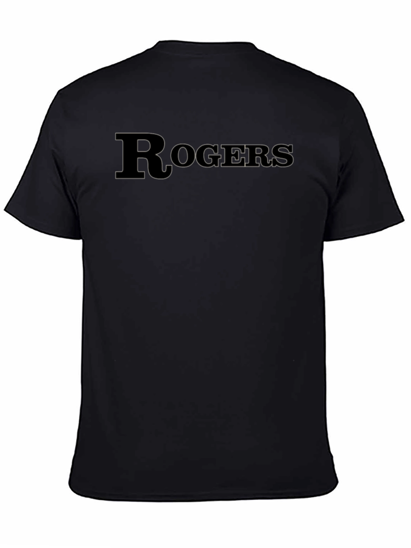 Rogers Black Graphic Tee - Classic Style