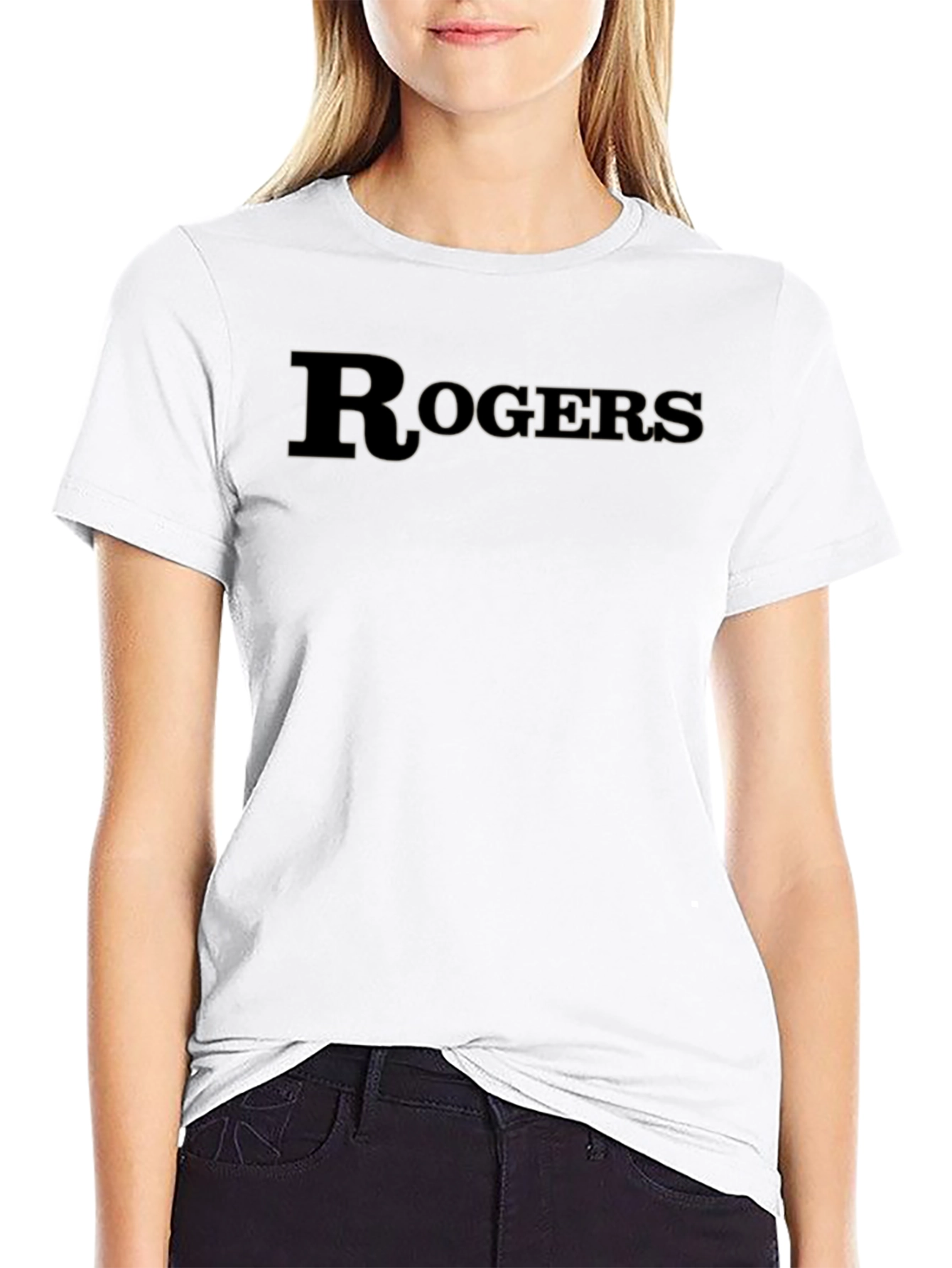 Rogers Black Graphic Tee - Classic Style