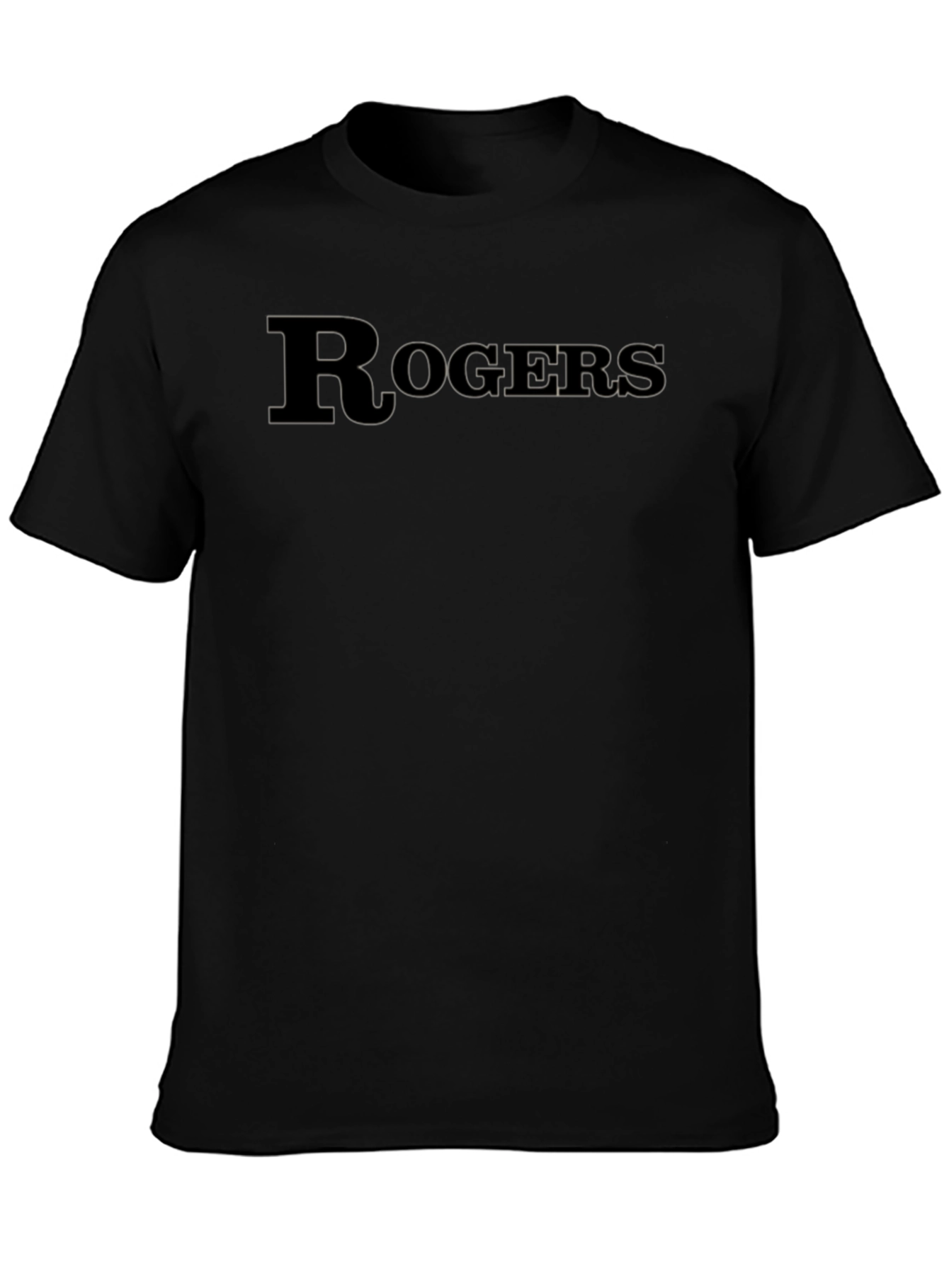 Rogers Black Graphic Tee - Classic Style