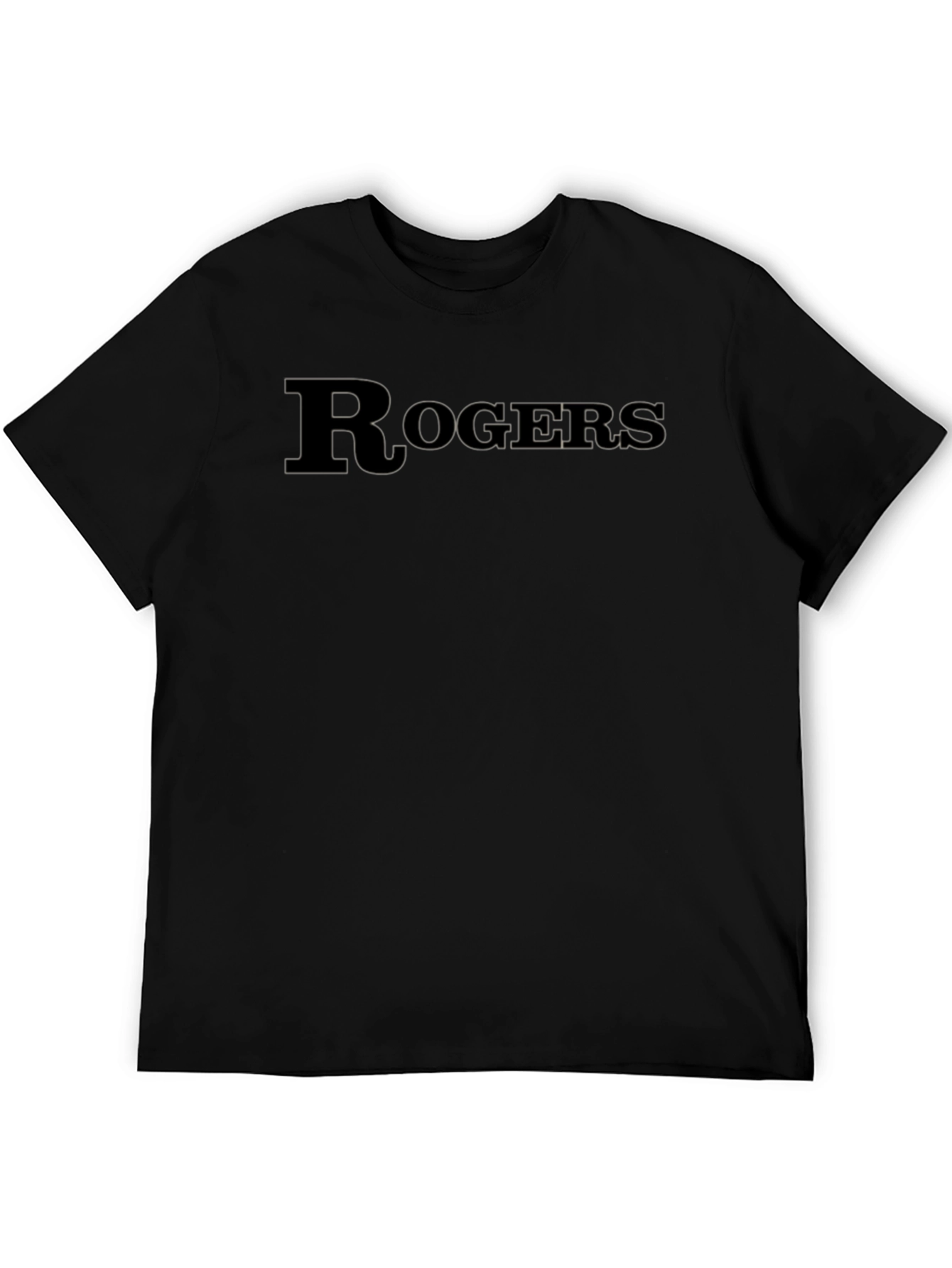 Rogers Black Graphic Tee - Classic Style