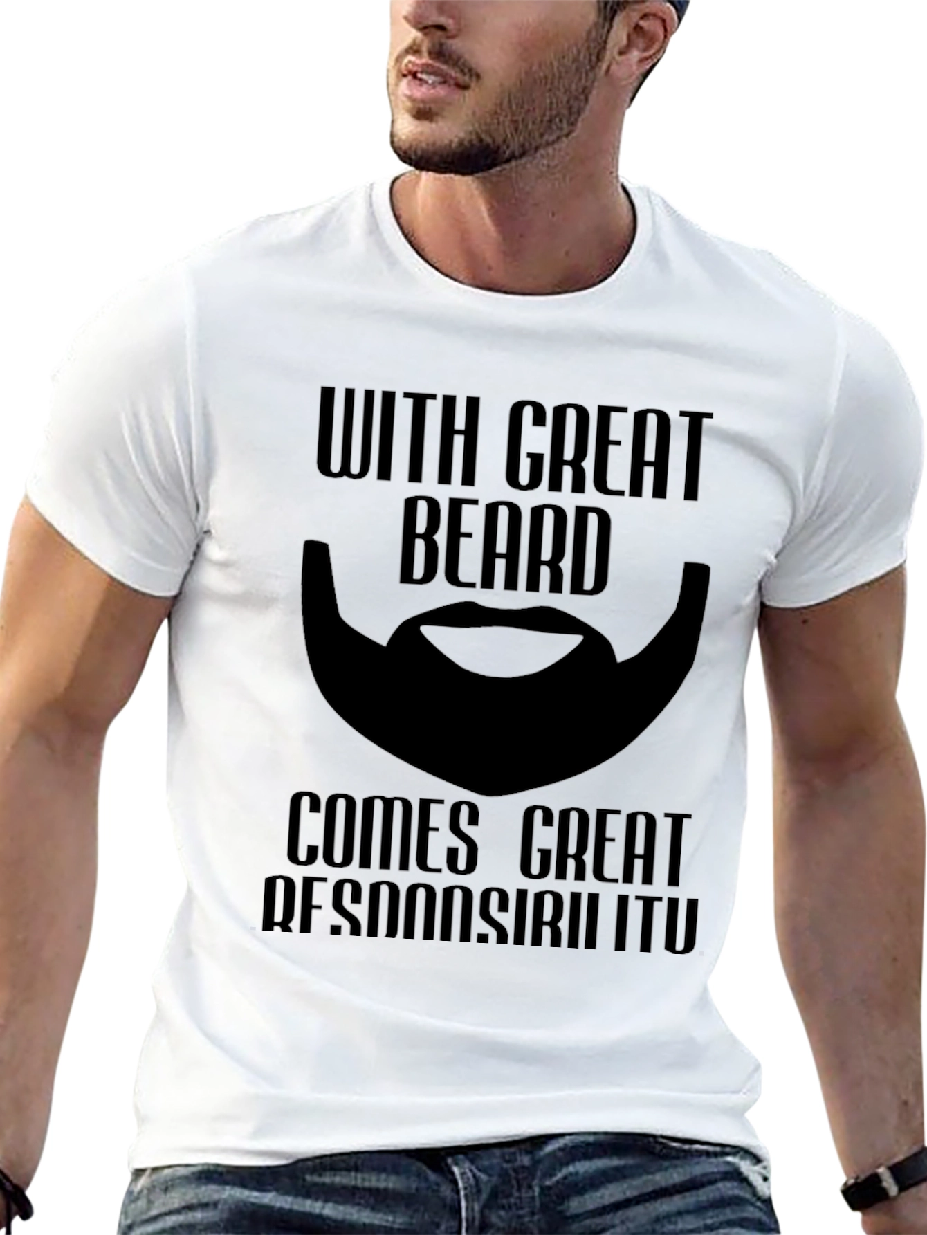 Beard Responsibility Graphic T-Shirt
