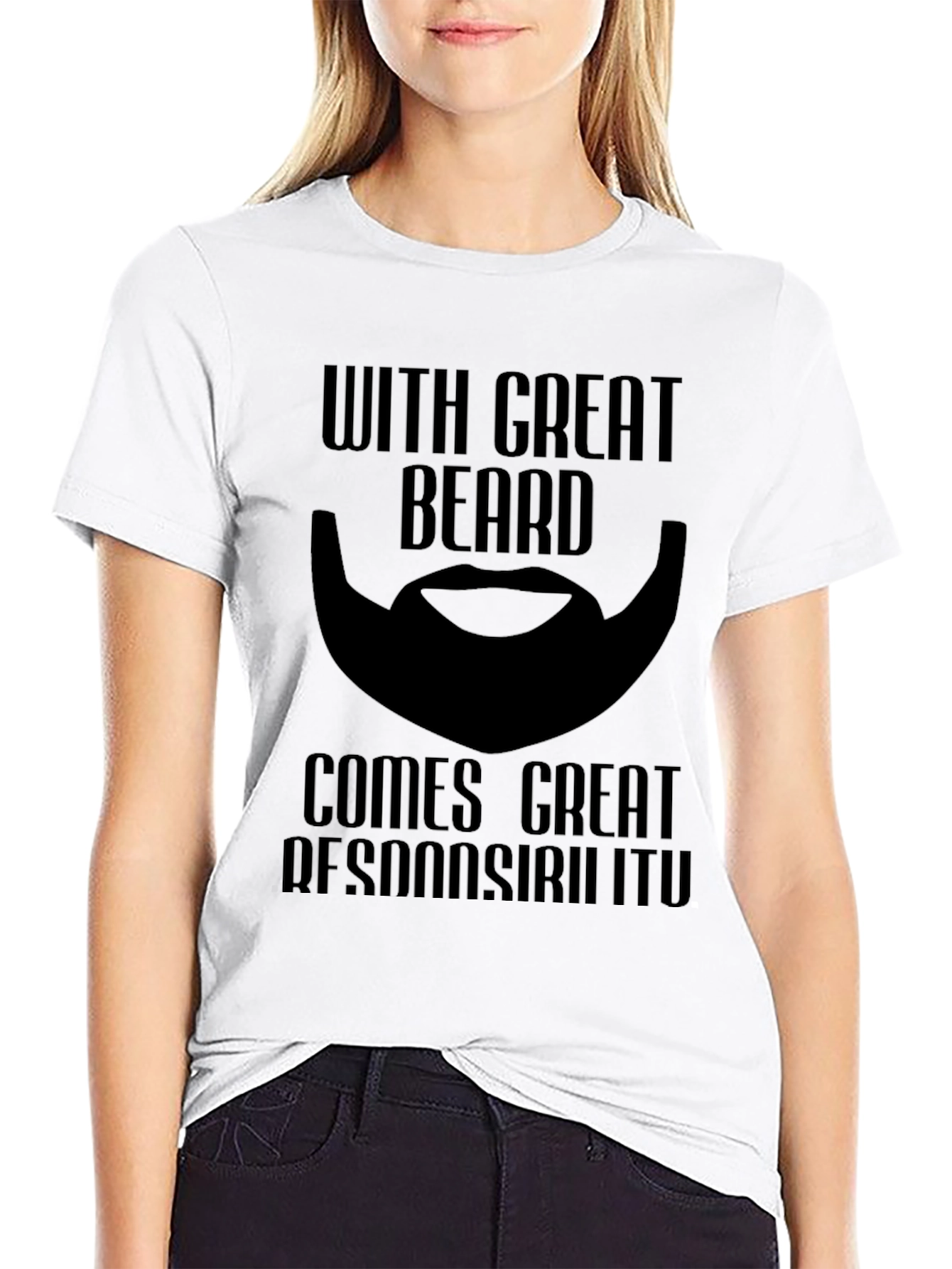 Beard Responsibility Graphic T-Shirt