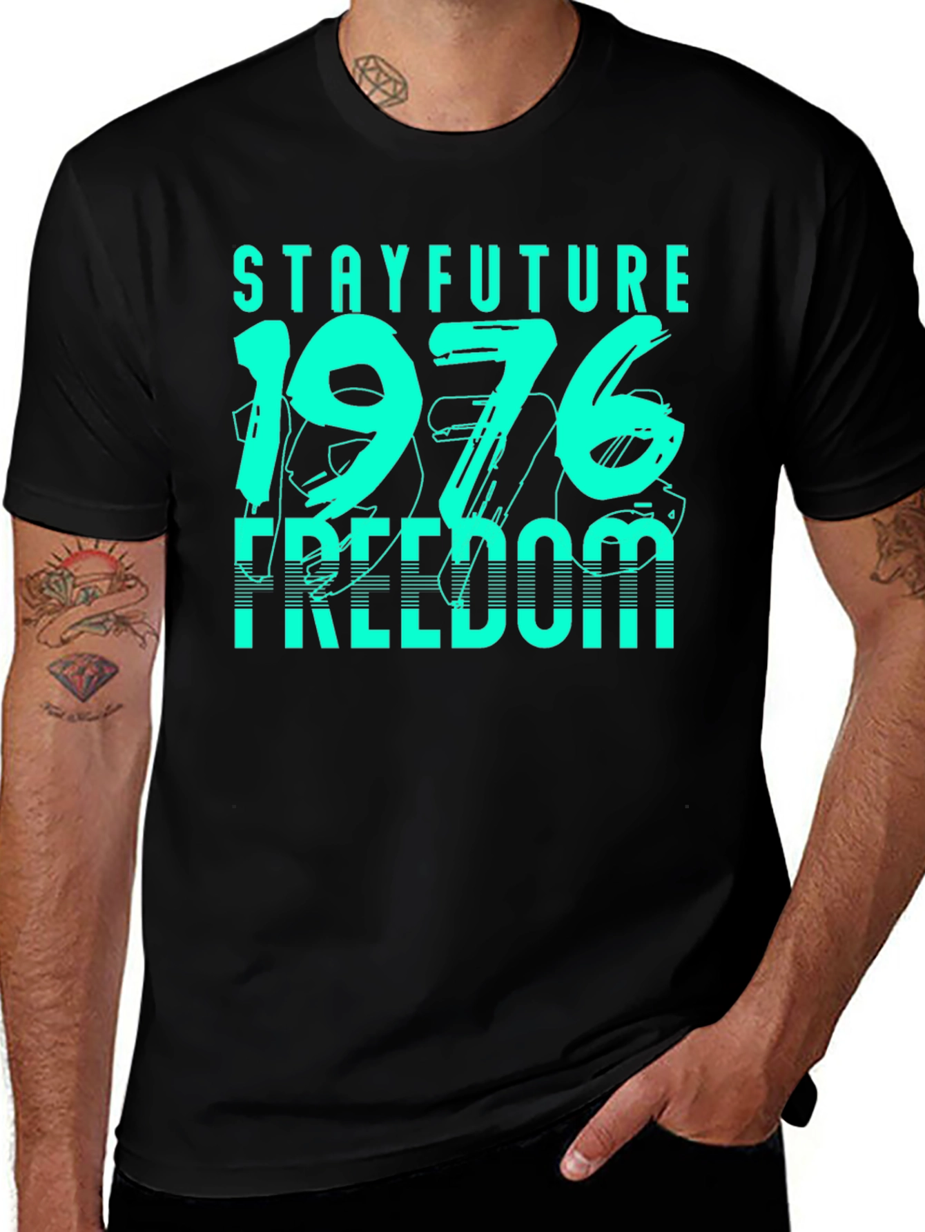 Stay Future 1976 Freedom Graphic Tee