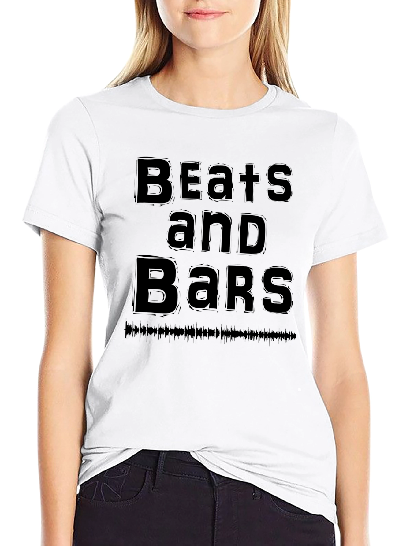 Beats and Bars Black Graphic Tee