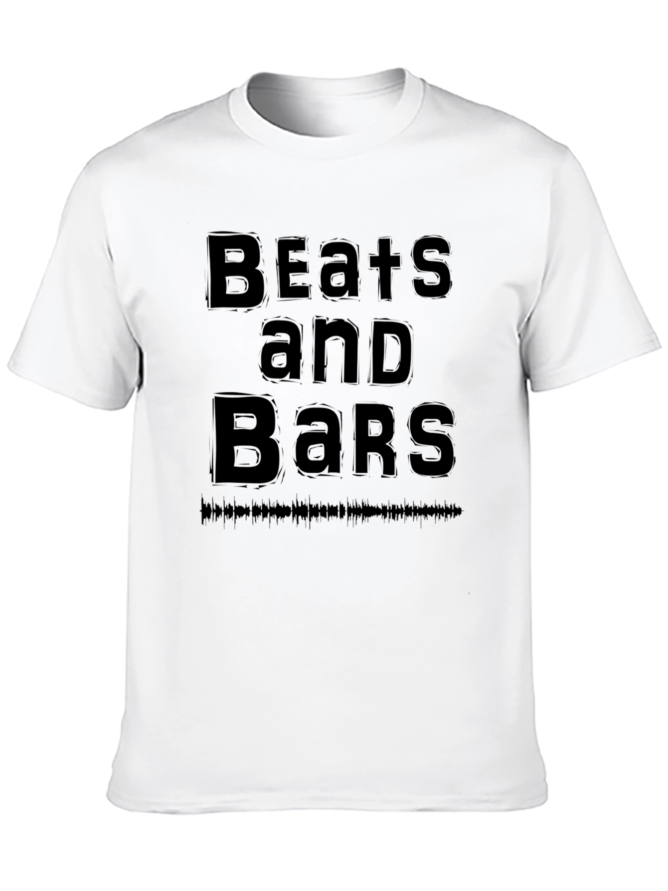 Beats and Bars Black Graphic Tee