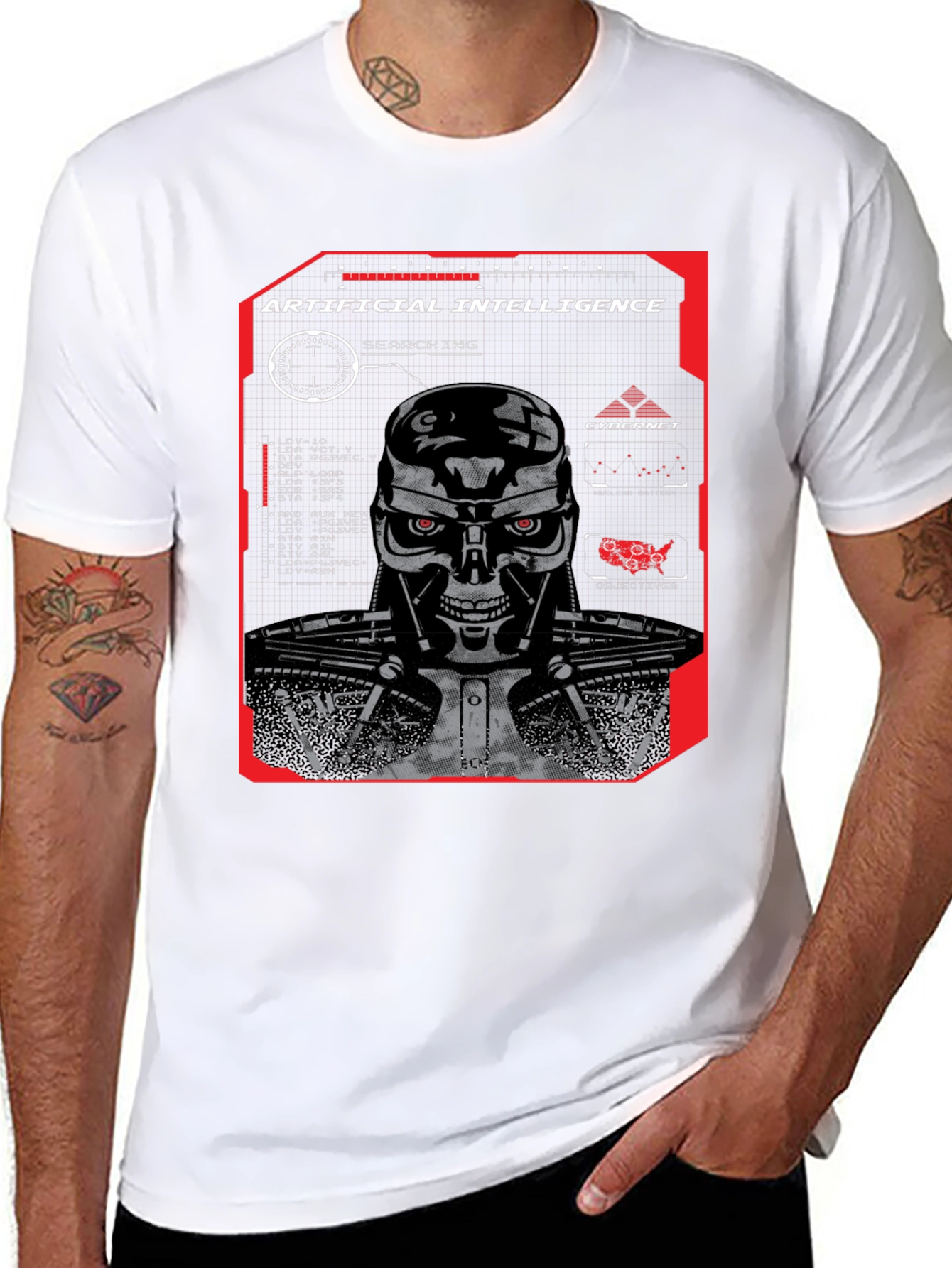 Artificial Intelligence Terminator T-Shirt