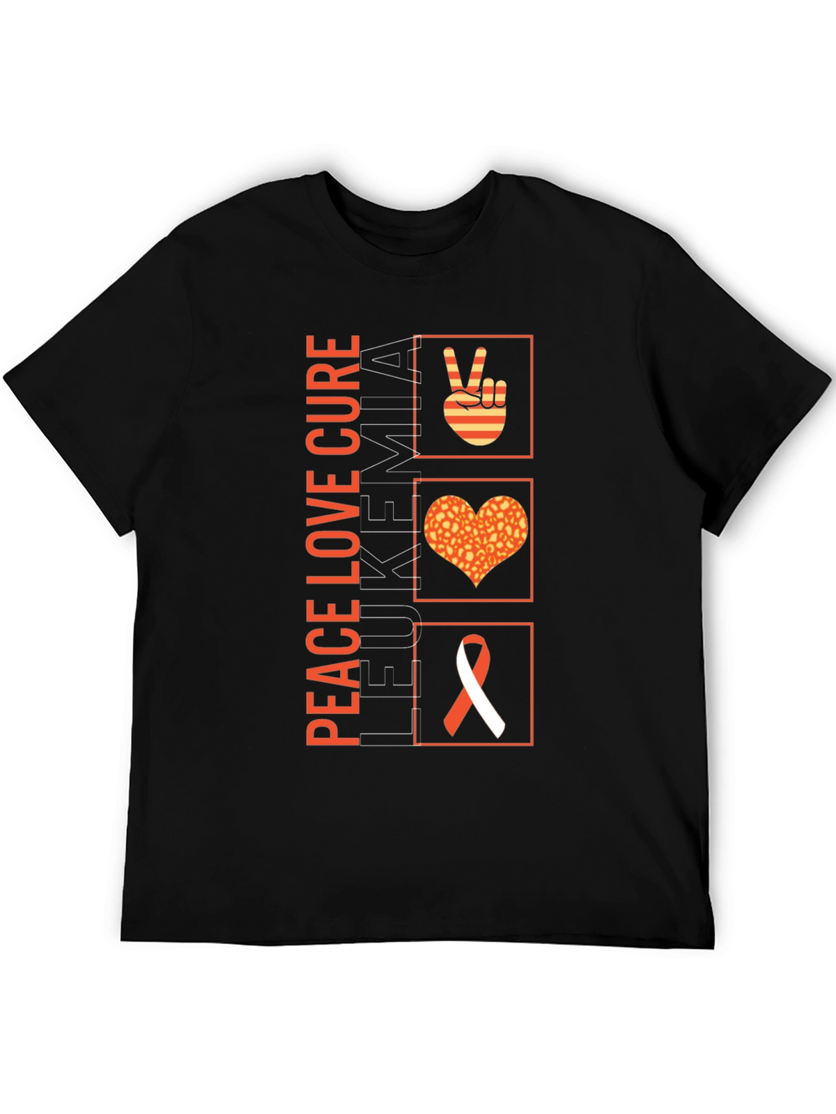 Peace Love Cure Leukemia Awareness T-Shirt