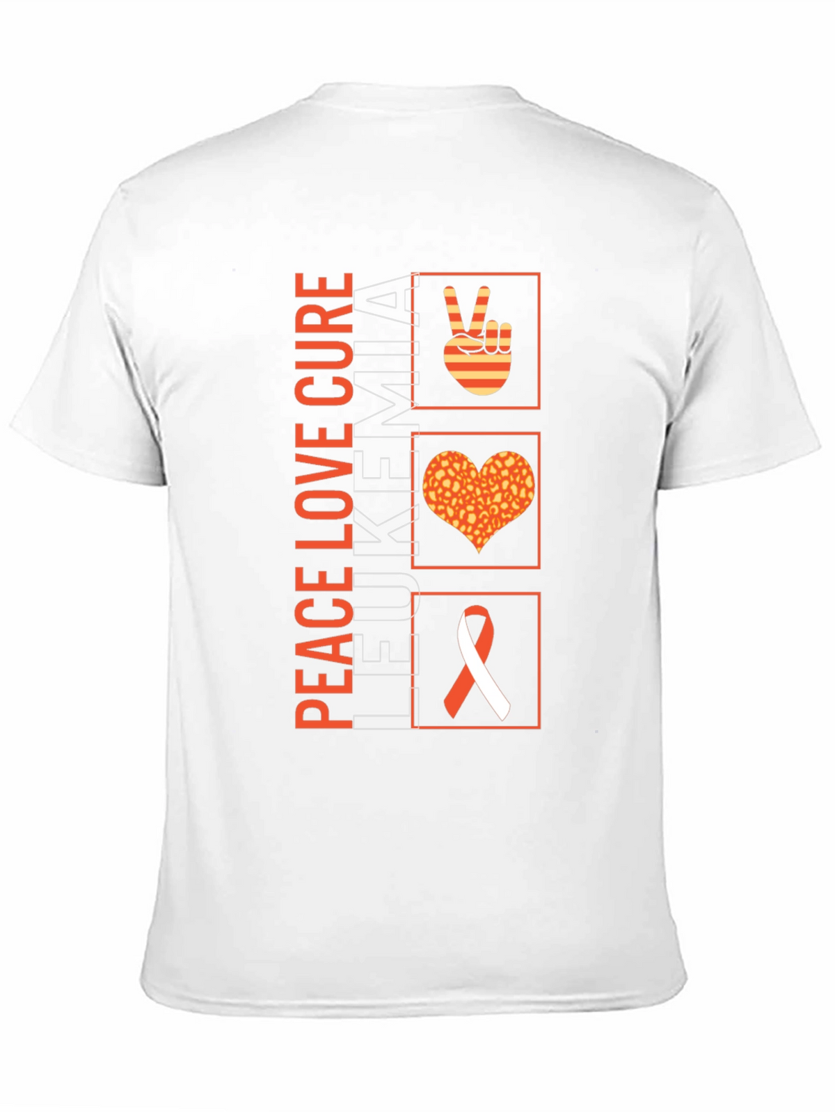 Peace Love Cure Leukemia Awareness T-Shirt