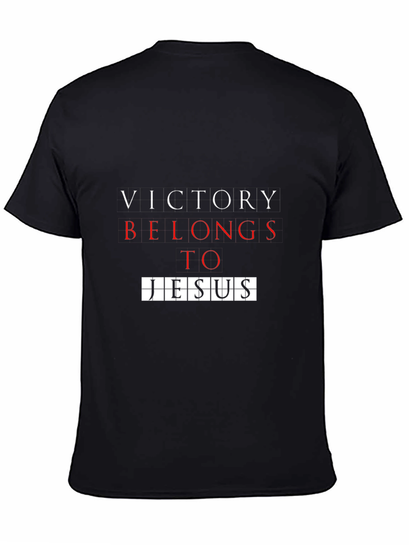 Victory Belongs to Jesus Black Graphic Tee