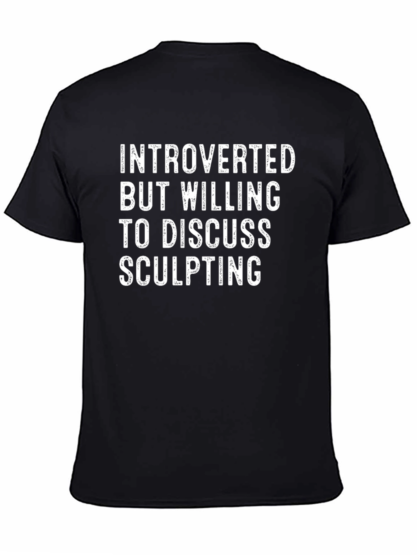 Introverted Sculpting T-Shirt - Black