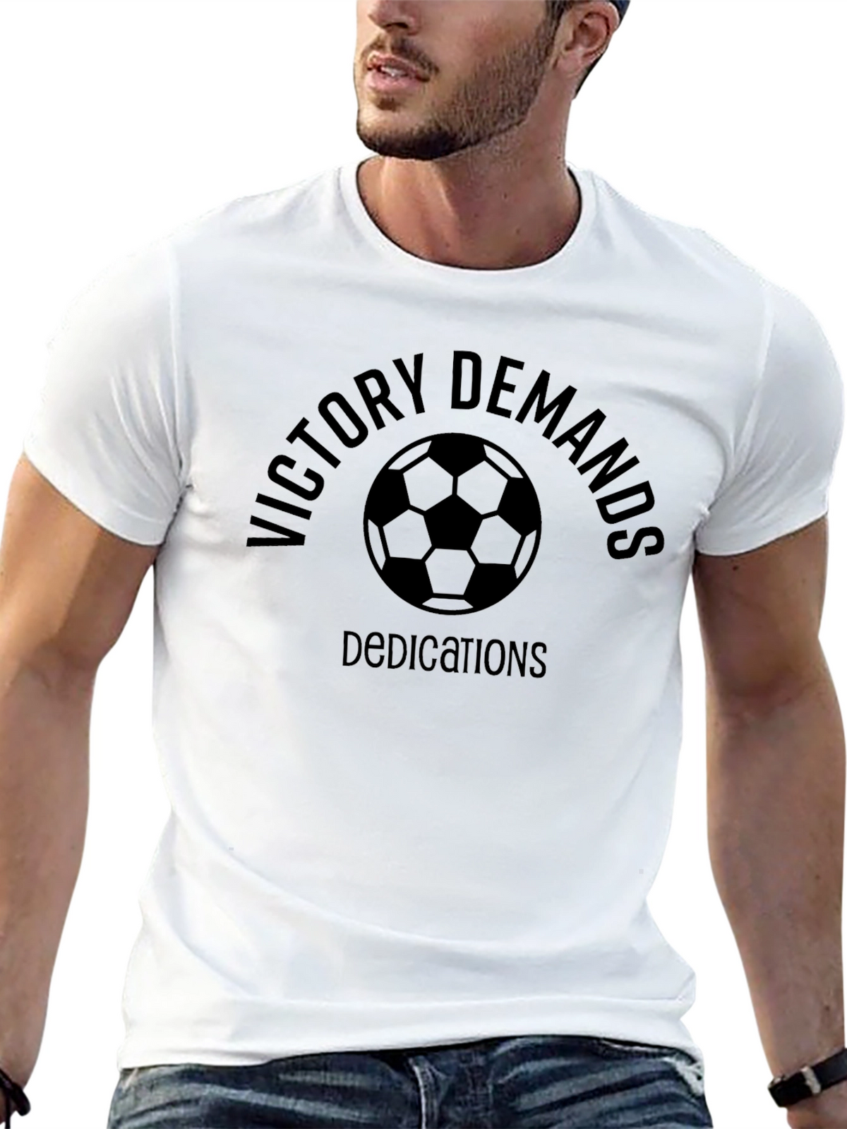 Victory Demands Dedications Soccer T-Shirt